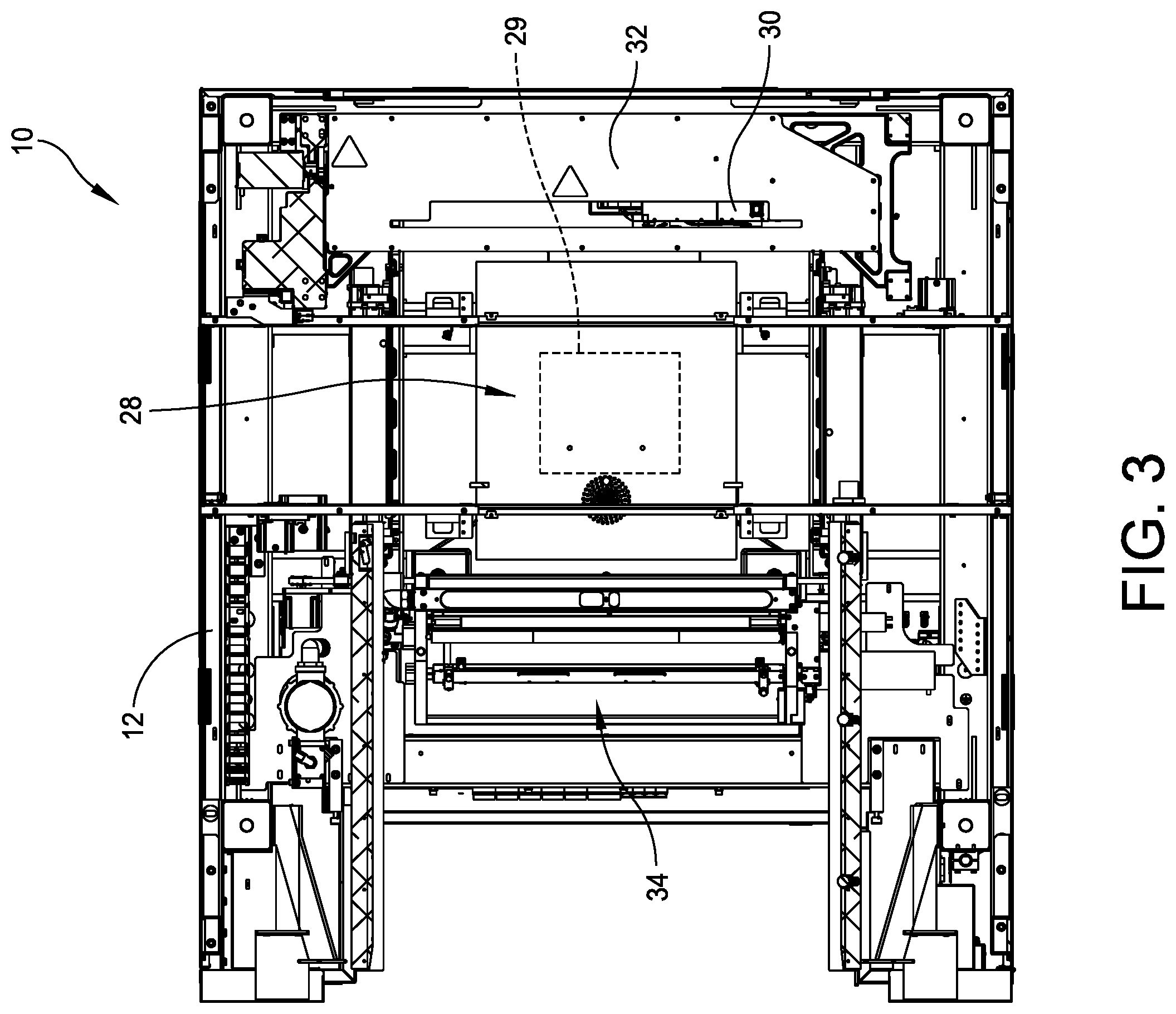 Patent US12613122 Figure 3 – System and method for measuring static volume in a material container