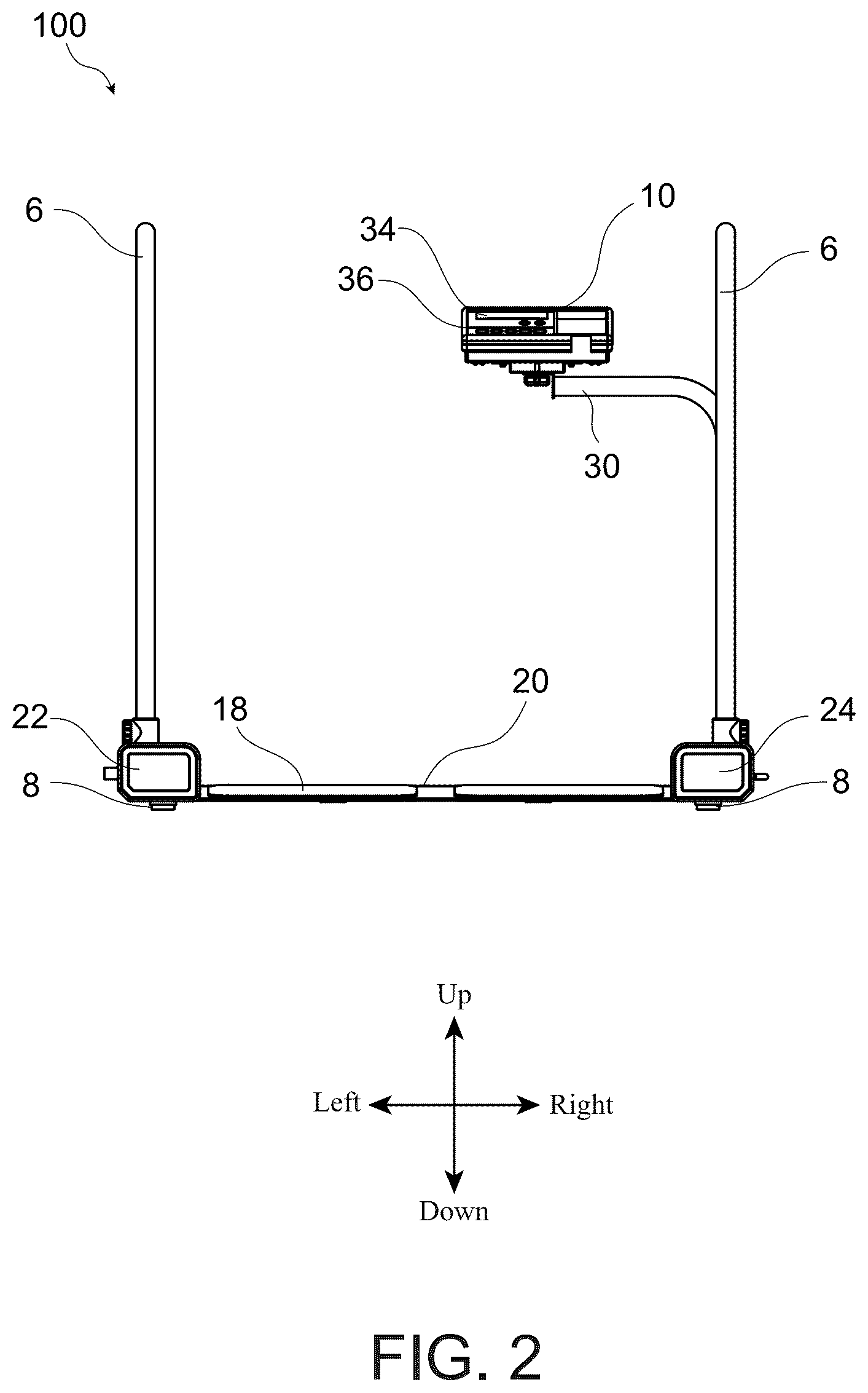 Patent US12613124 Figure 2 – Large weight scale for detecting possibility of bedsore, and bedsore detecting method