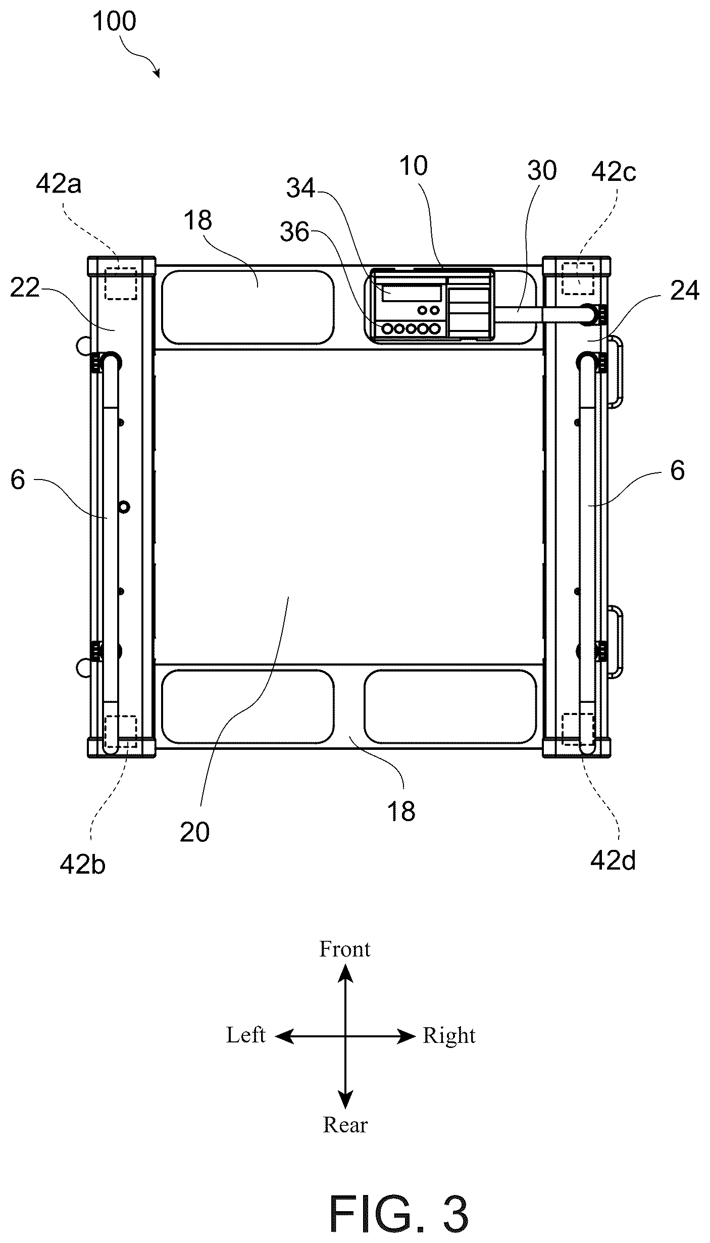 Patent US12613124 Figure 3 – Large weight scale for detecting possibility of bedsore, and bedsore detecting method