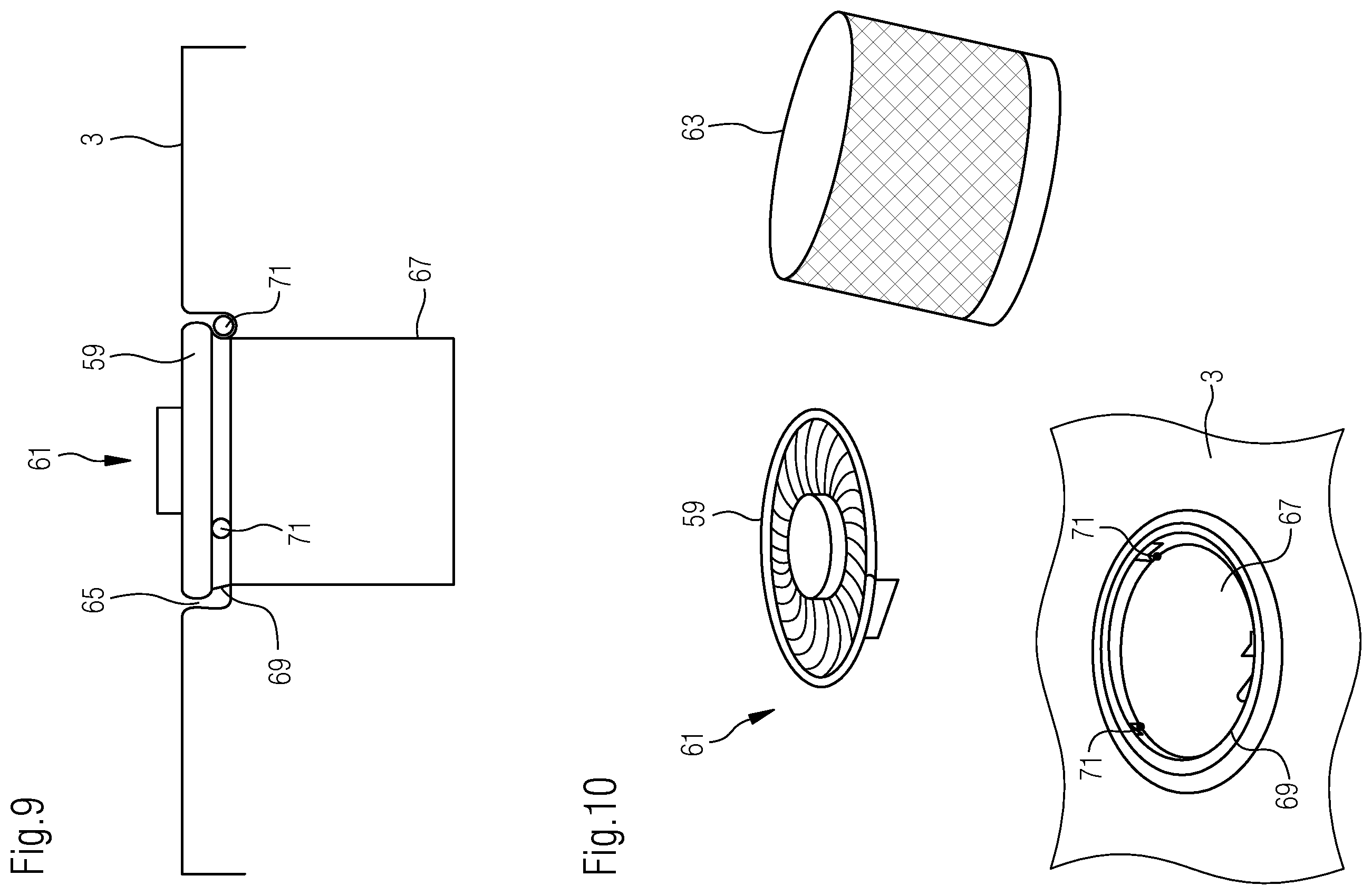 Patent US12613125 Figure 6 – Sensor means or module for determining a displacement or deflection or bending, household appliance and method for determining the weight of an item