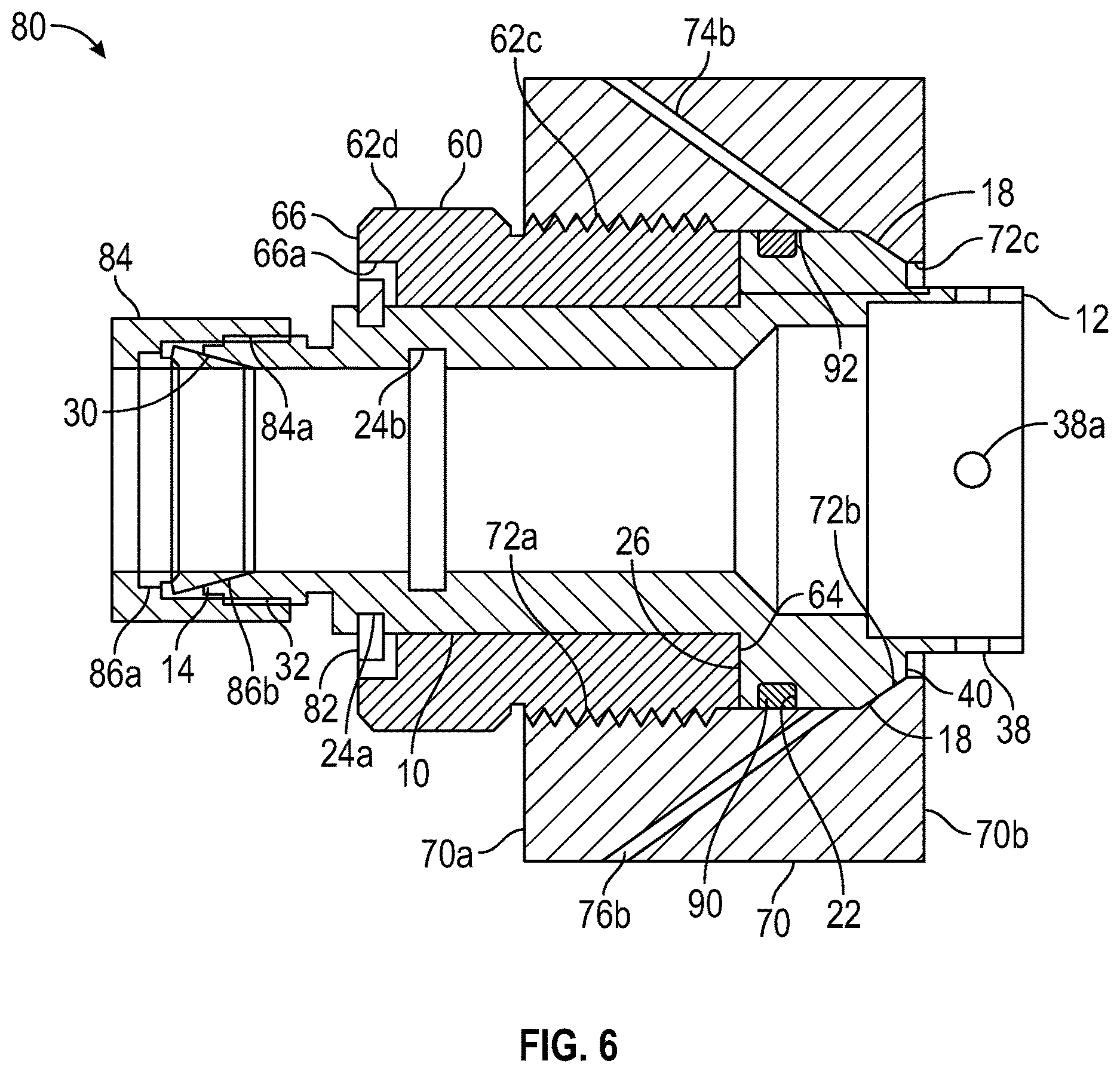Patent US12613141 Figure 5 – Conical seal fitting and assemblies therewith
