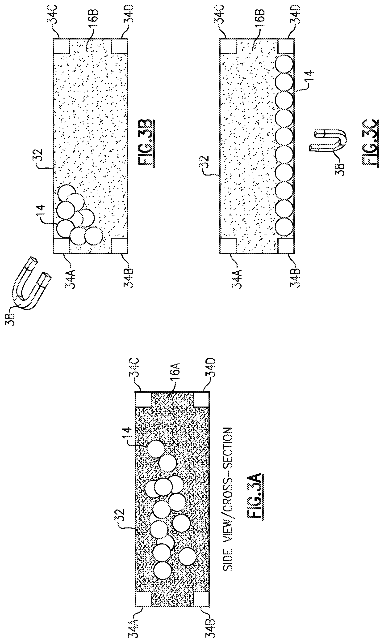 Patent US12613147 Figure 3 – Temperature sensing with particles in medium material