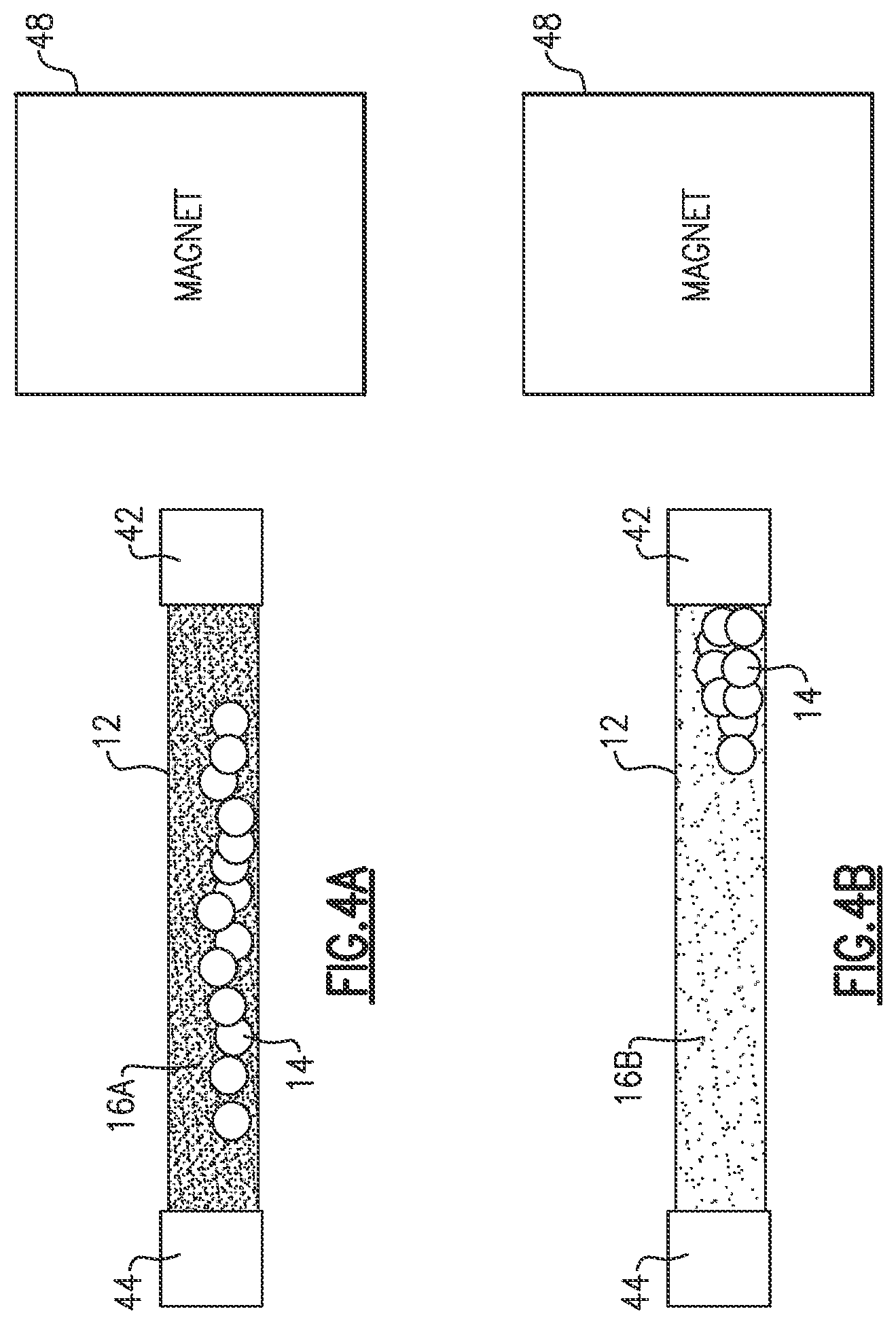 Patent US12613147 Figure 4 – Temperature sensing with particles in medium material