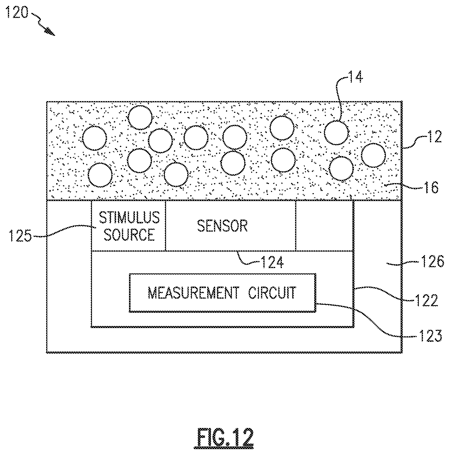 Patent US12613147 Figure 19 – Temperature sensing with particles in medium material