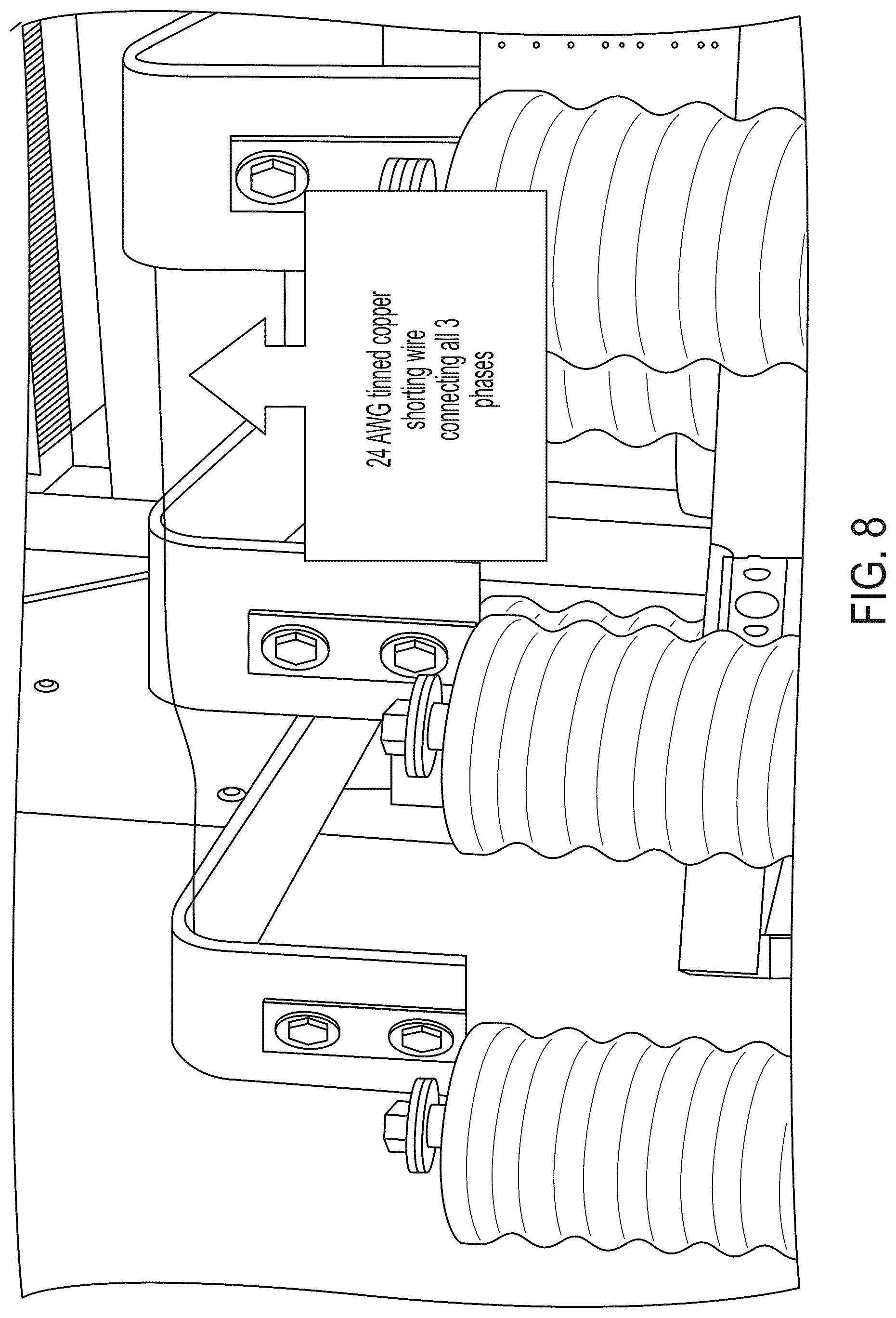 Patent US12613148 Figure 8 – High energy arc-compatible thermal capacitance sensor and measuring heat flux and incident energy of a high energy arc event