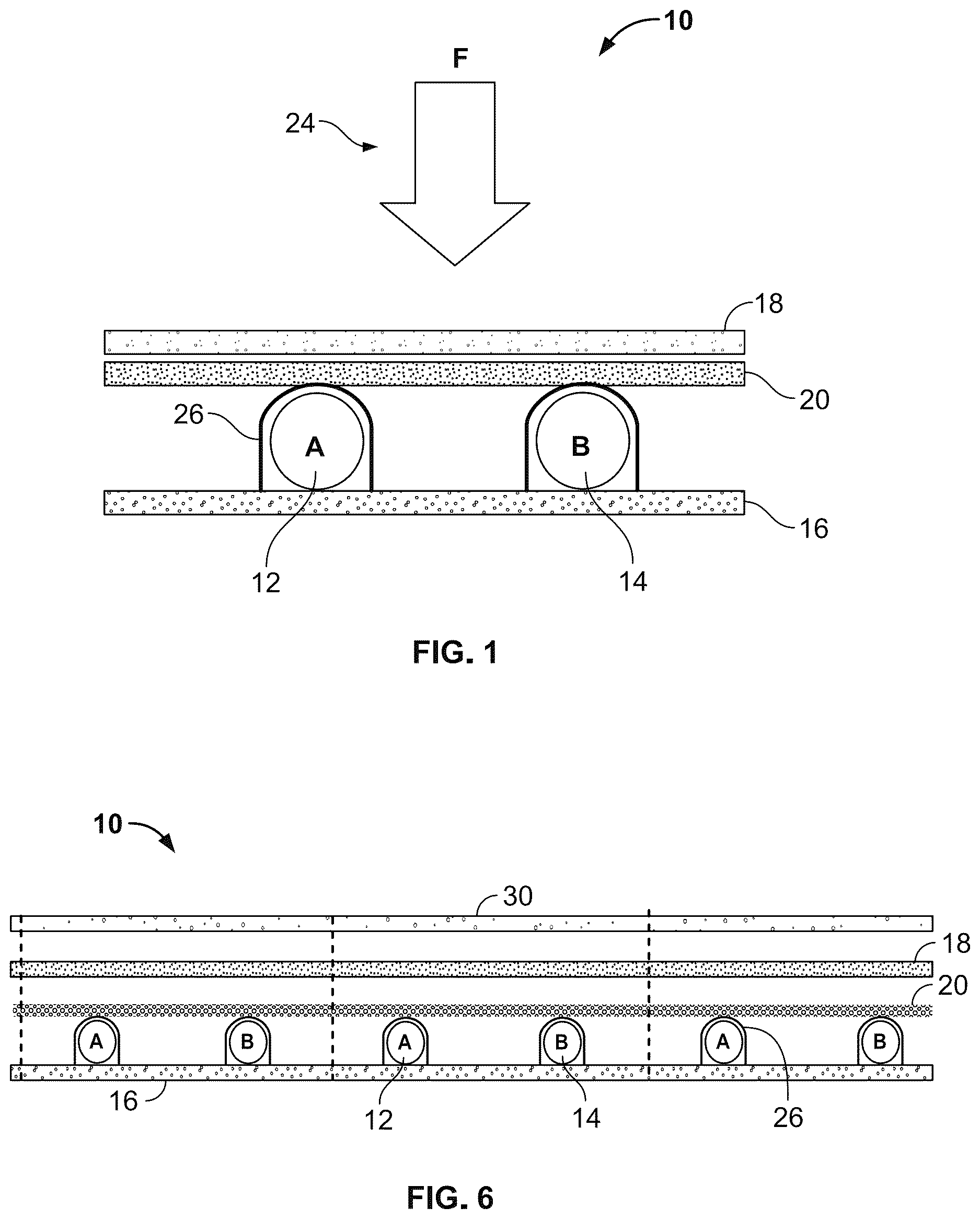 Patent US12613154 Figure 1 – Resistance-based textile impact sensor systems