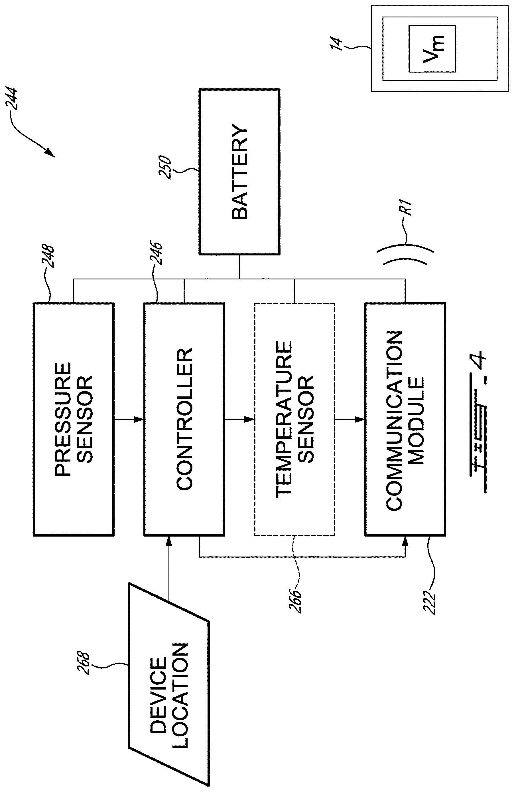 Patent US12613156 Figure 4 – Pressure sensing device for a sap collection system, method of manufacturing same, and method of locating sap collection faults using same