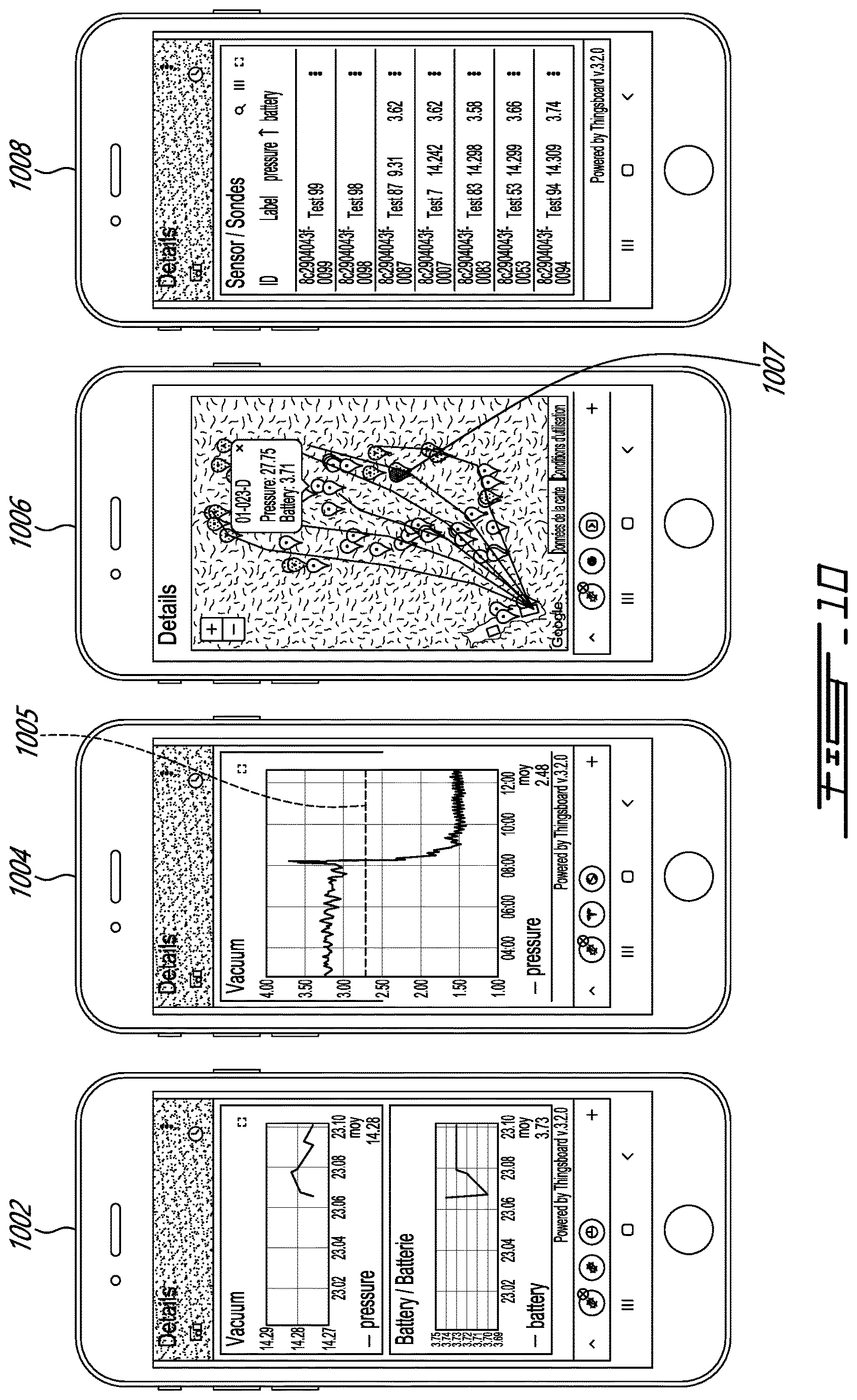 Patent US12613156 Figure 13 – Pressure sensing device for a sap collection system, method of manufacturing same, and method of locating sap collection faults using same