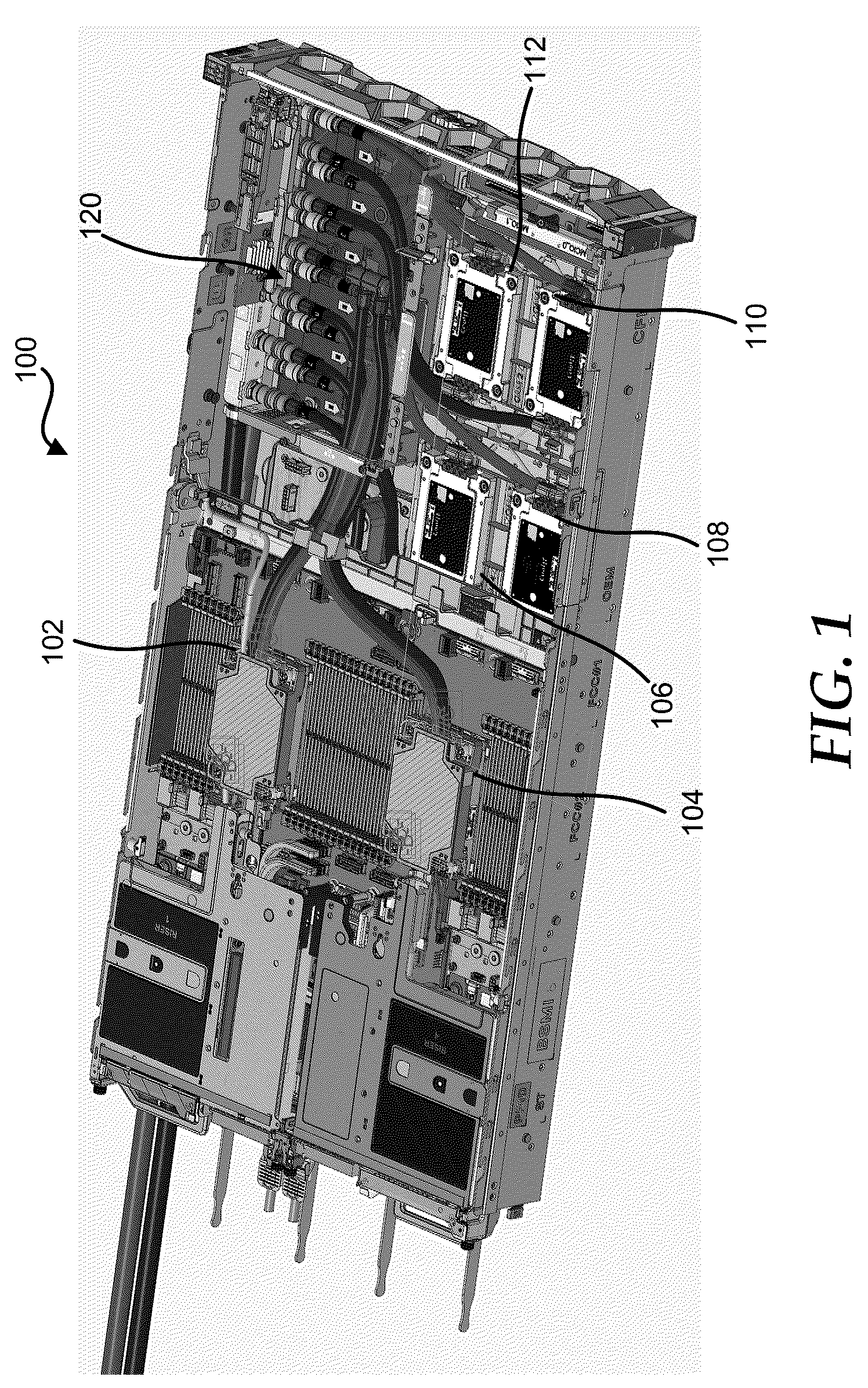 Patent US12613158 Figure 1 – Leak detection component for a liquid cooling system