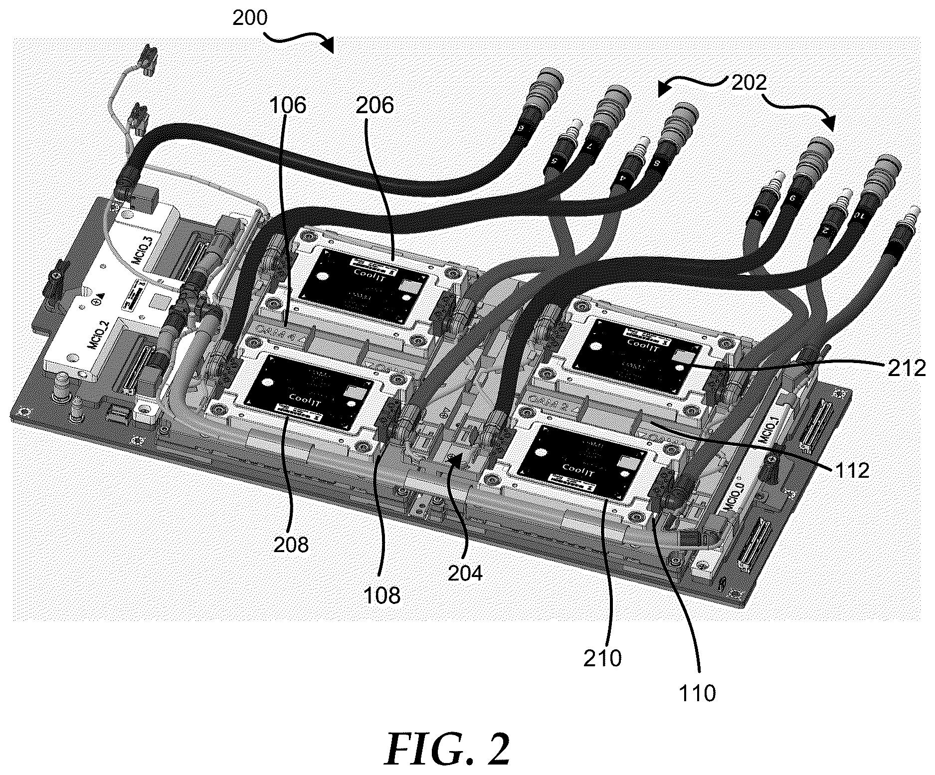Patent US12613158 Figure 2 – Leak detection component for a liquid cooling system