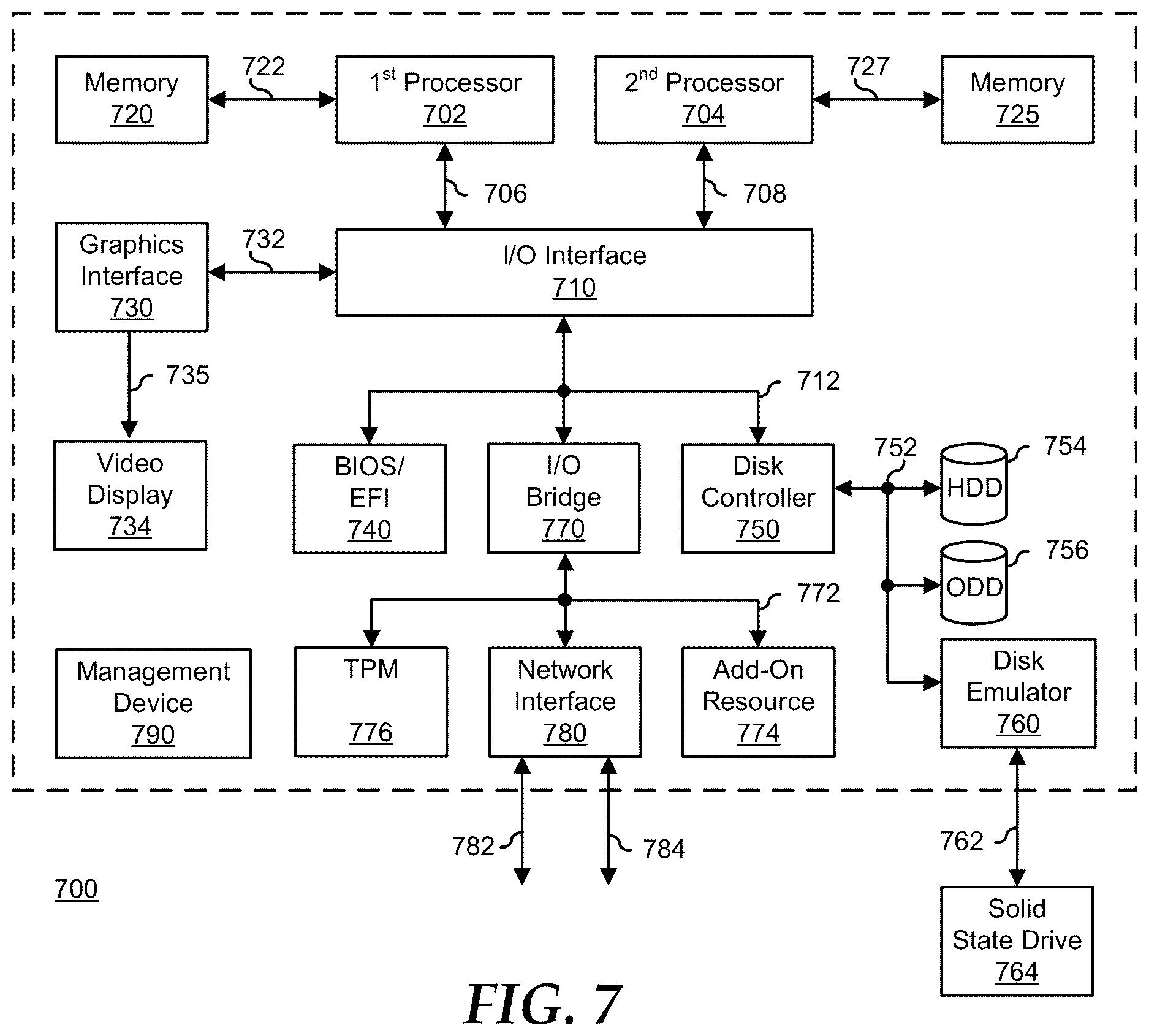 Patent US12613158 Figure 6 – Leak detection component for a liquid cooling system