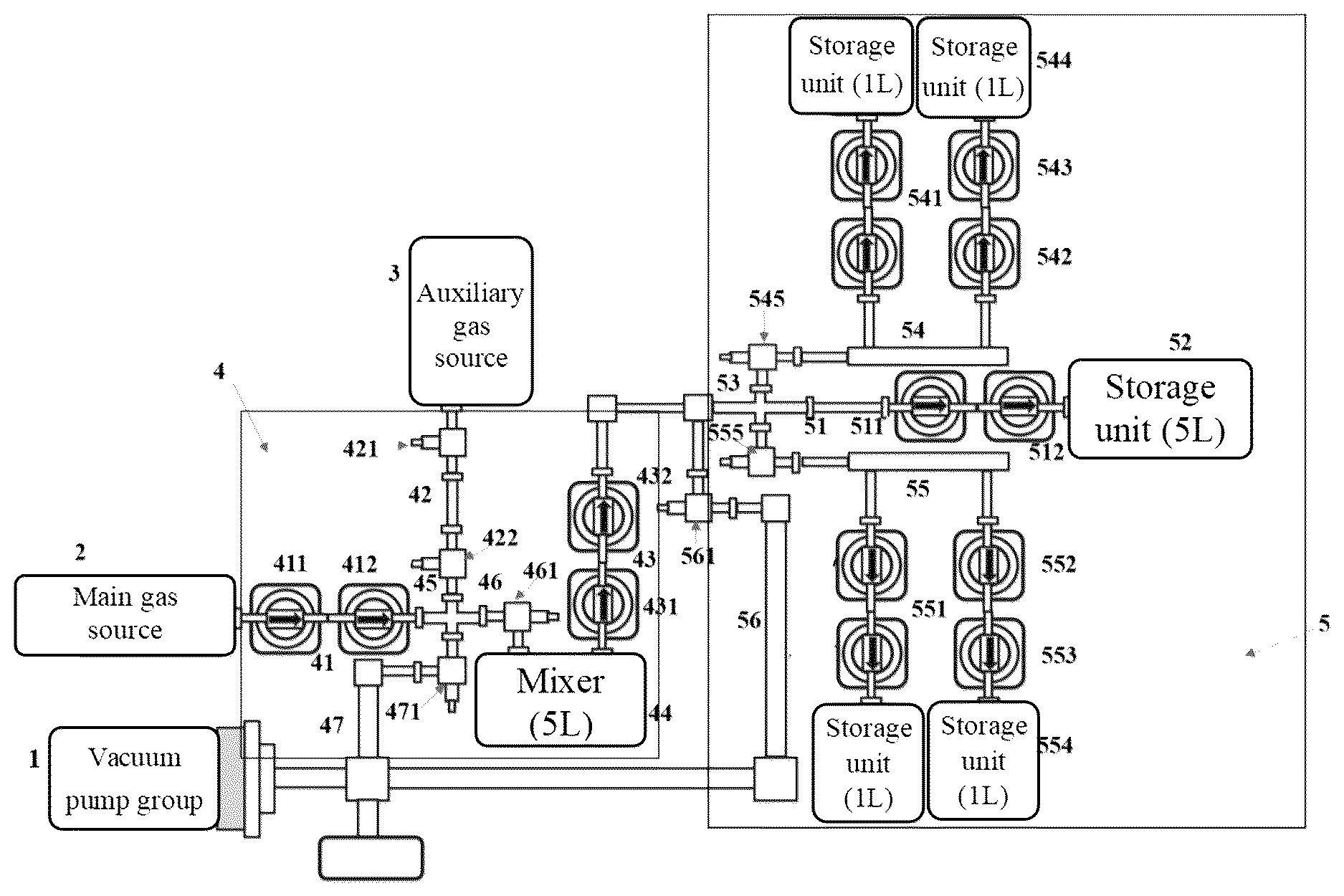 Patent US12613169 Figure 1 – System for configuring standard gas and method for configuring standard gas