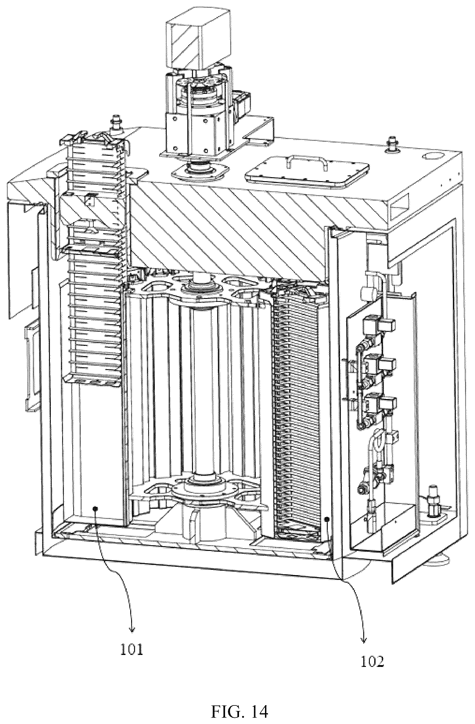Patent US12613170 Figure 14 – Sample cooling and storage method