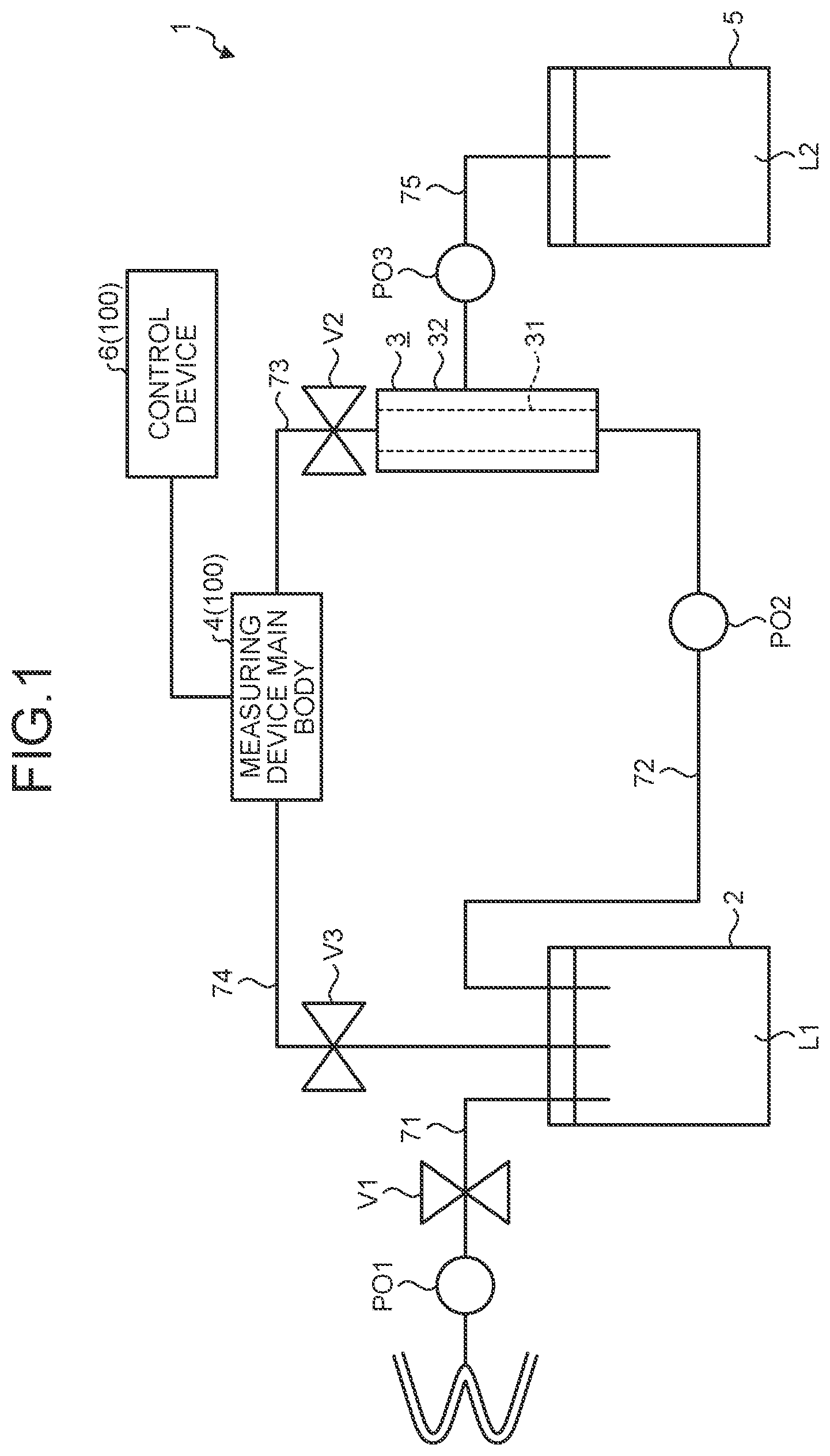 Patent US12613182 Figure 1 – Concentration measurement device