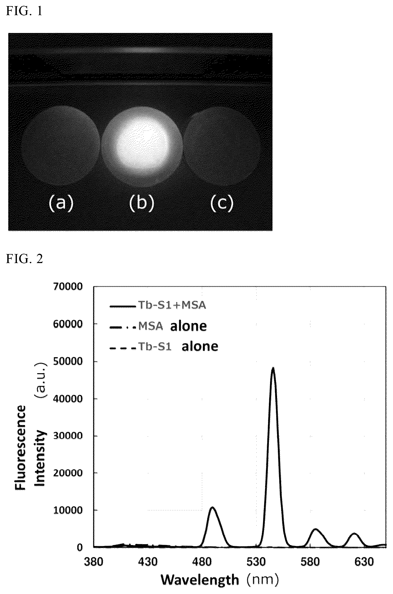 Patent US12613189 Figure 1 – Method for sensing methyl salicylate, methyl salicylate sensor, and method for detecting pathogen infection of crops using terbium-sulfoxide complex