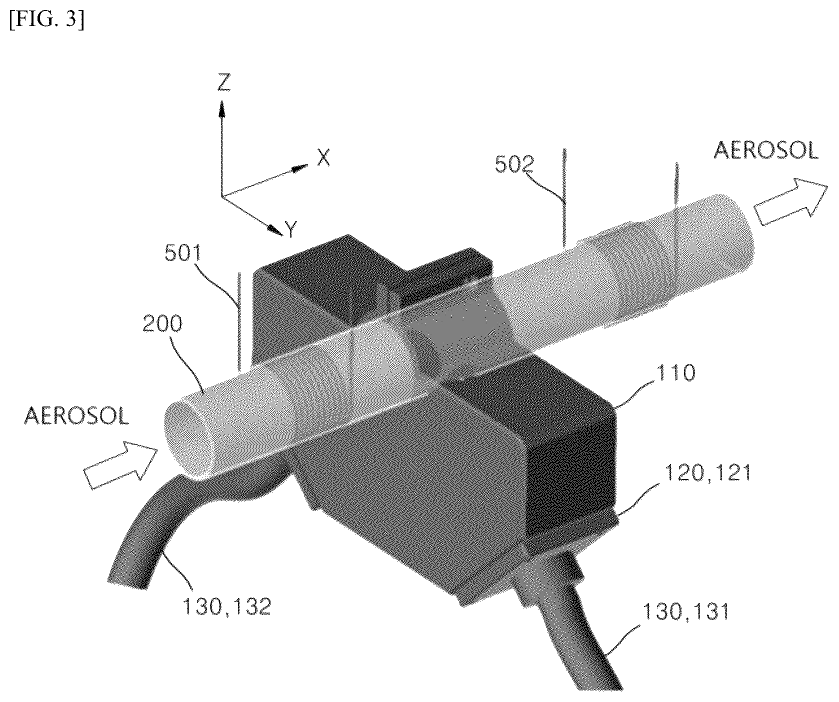 Patent US12613192 Figure 3 – Laser induced breakdown spectroscope analyzing aerosol