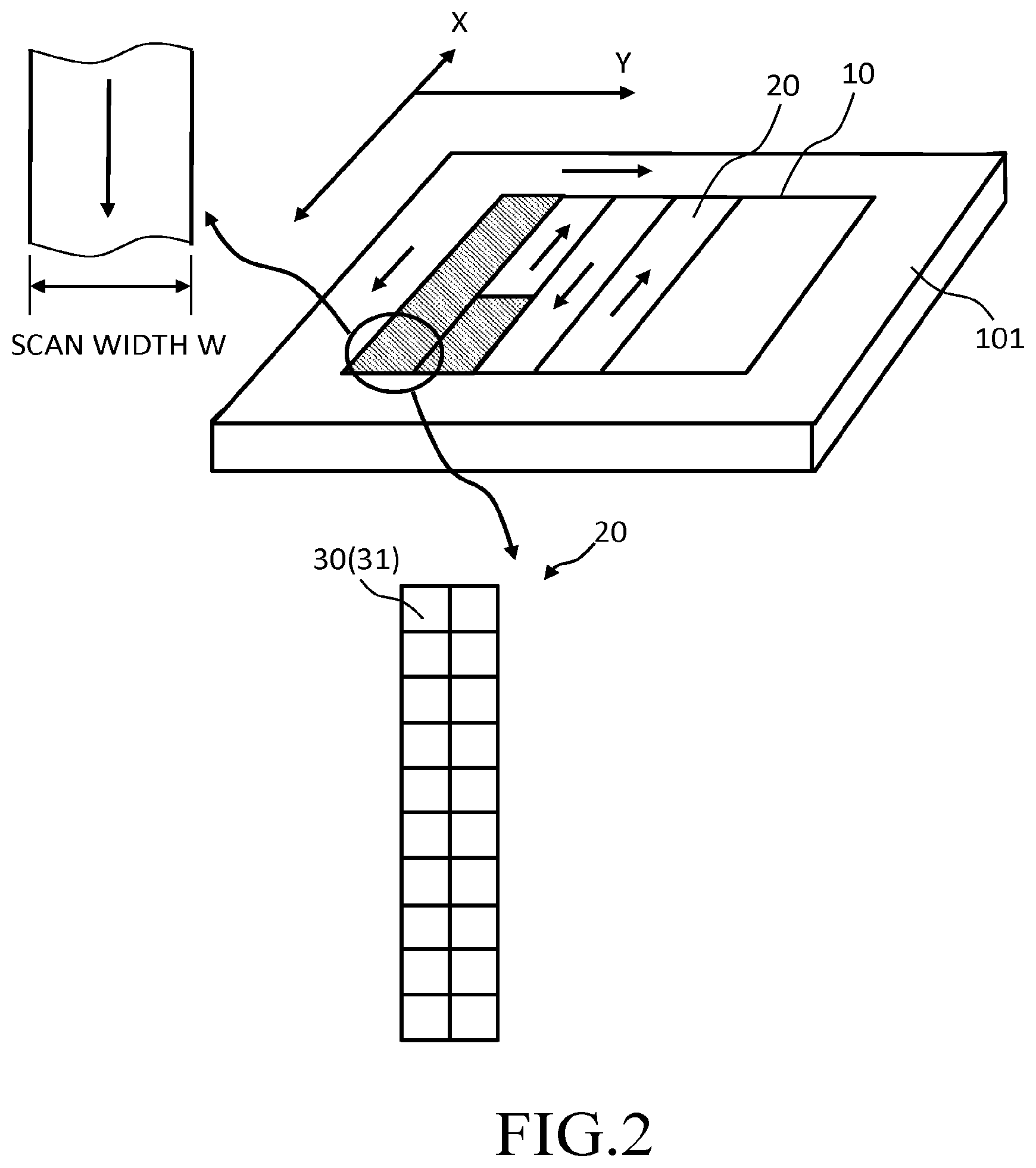 Patent US12613195 Figure 2 – Adjustment method of inspection apparatus focus position, and pattern inspection apparatus