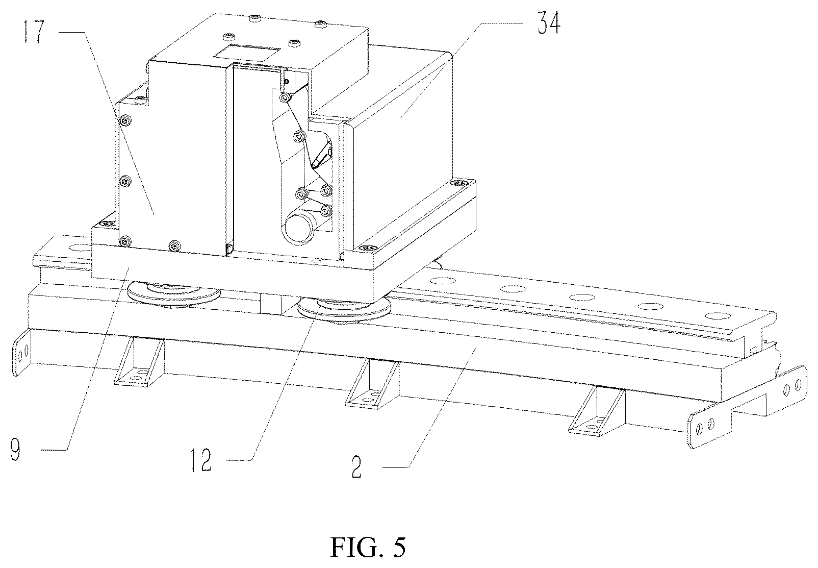 Patent US12613199 Figure 5 – Movable visual inspection device for shield machines
