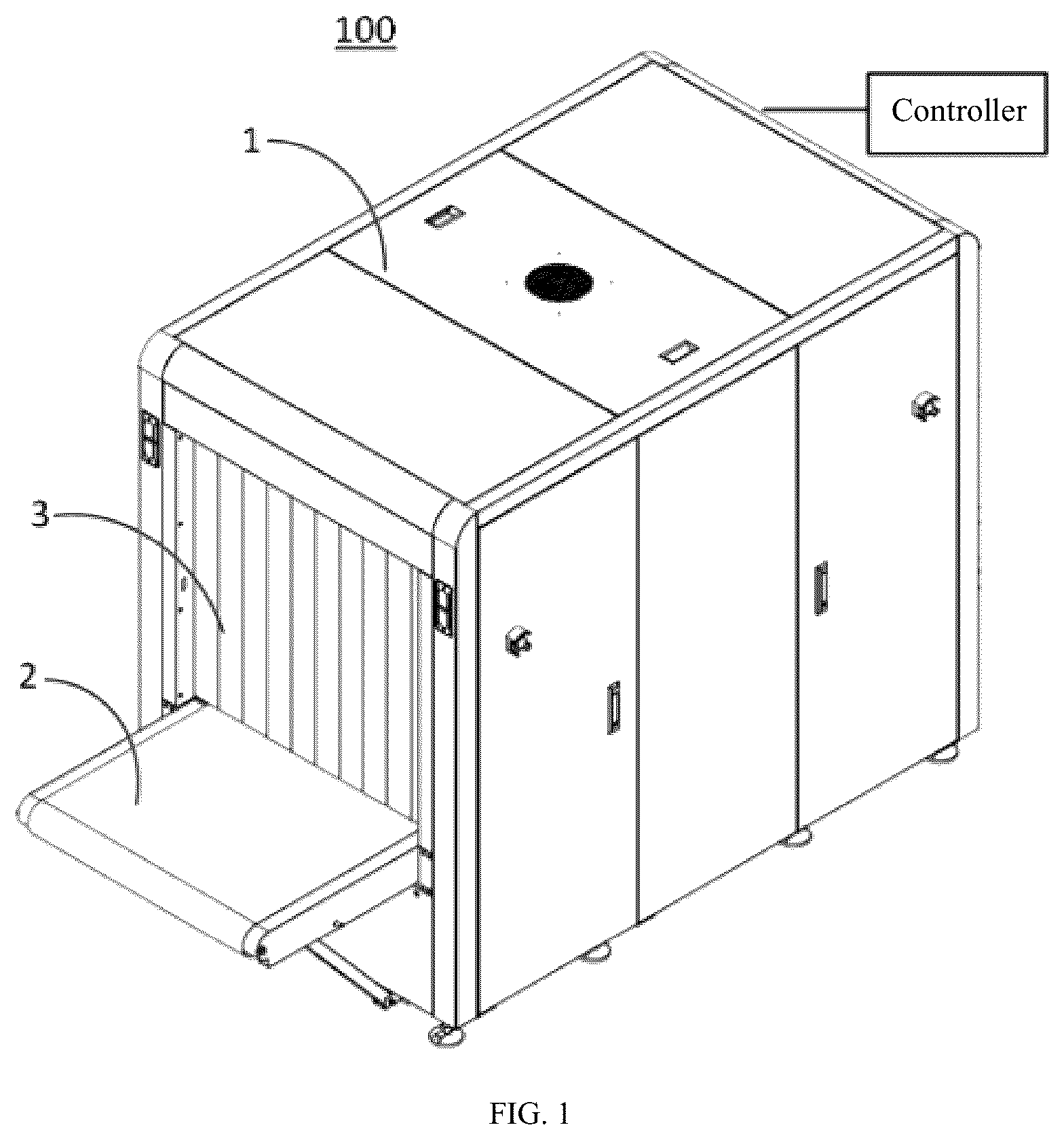 Patent US12613201 Figure 1 – Radiographic inspection device and method of inspecting object