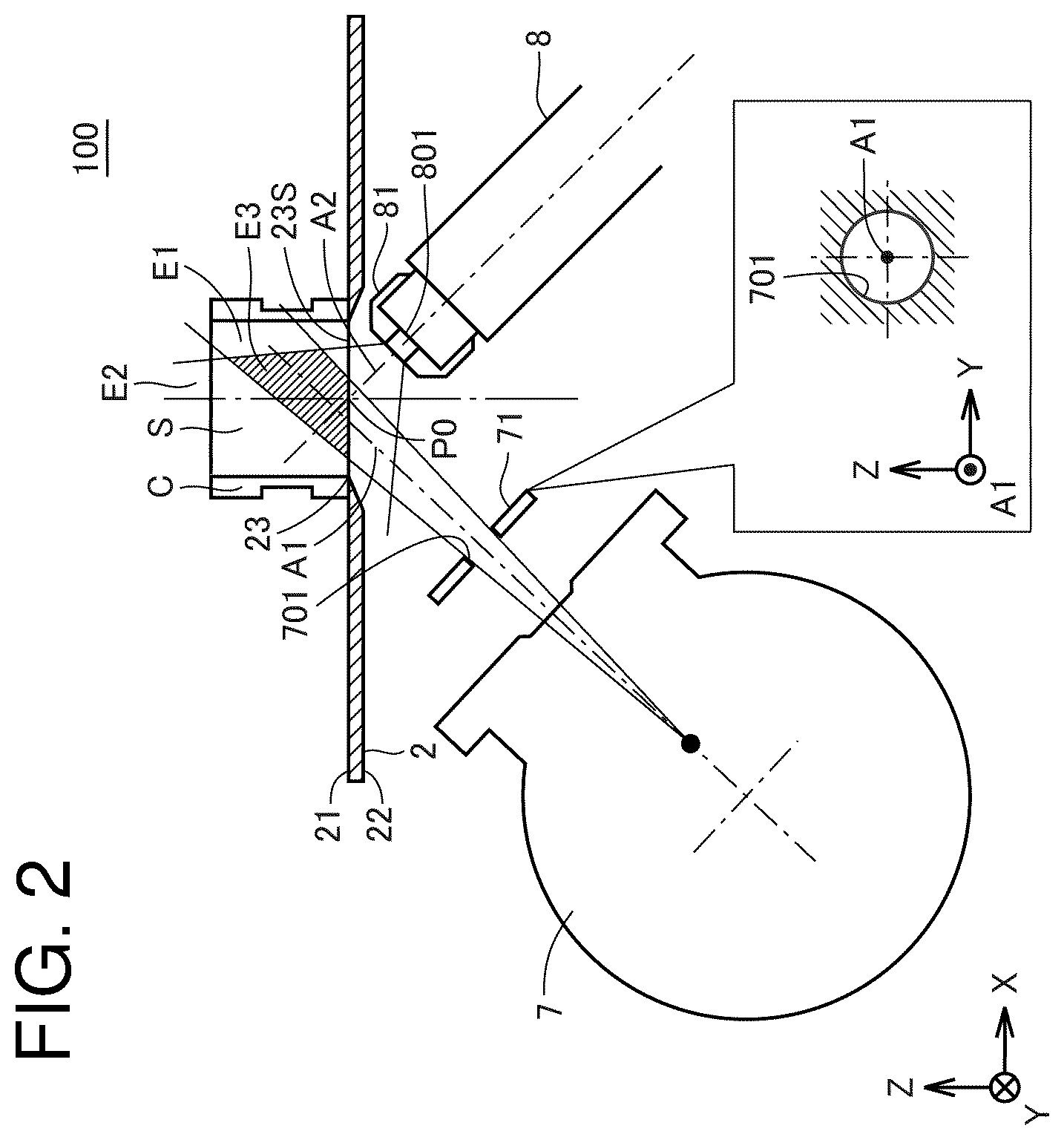 Patent US12613203 Figure 2 – X-ray fluorescence analyzer
