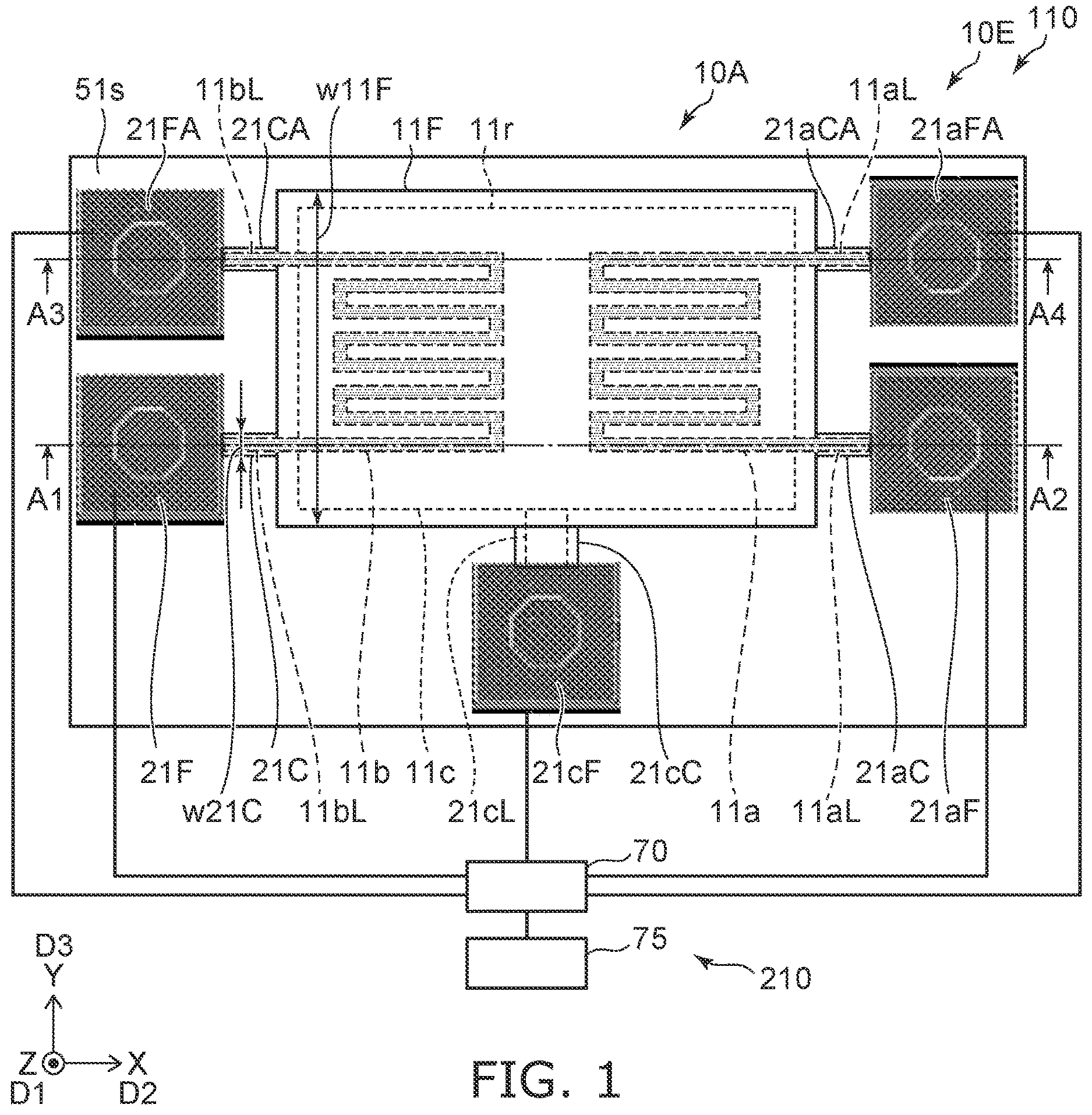 Patent US12613207 Figure 1 – Sensor and sensor system