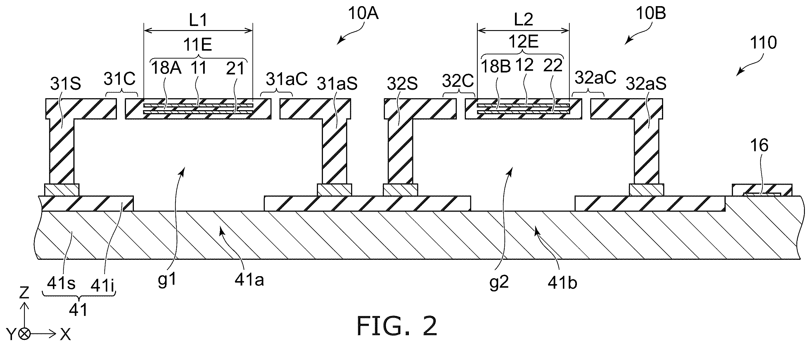 Patent US12613210 Figure 2 – Sensor system and gas system