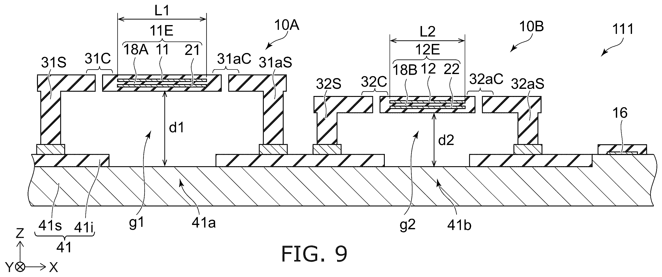 Patent US12613210 Figure 9 – Sensor system and gas system