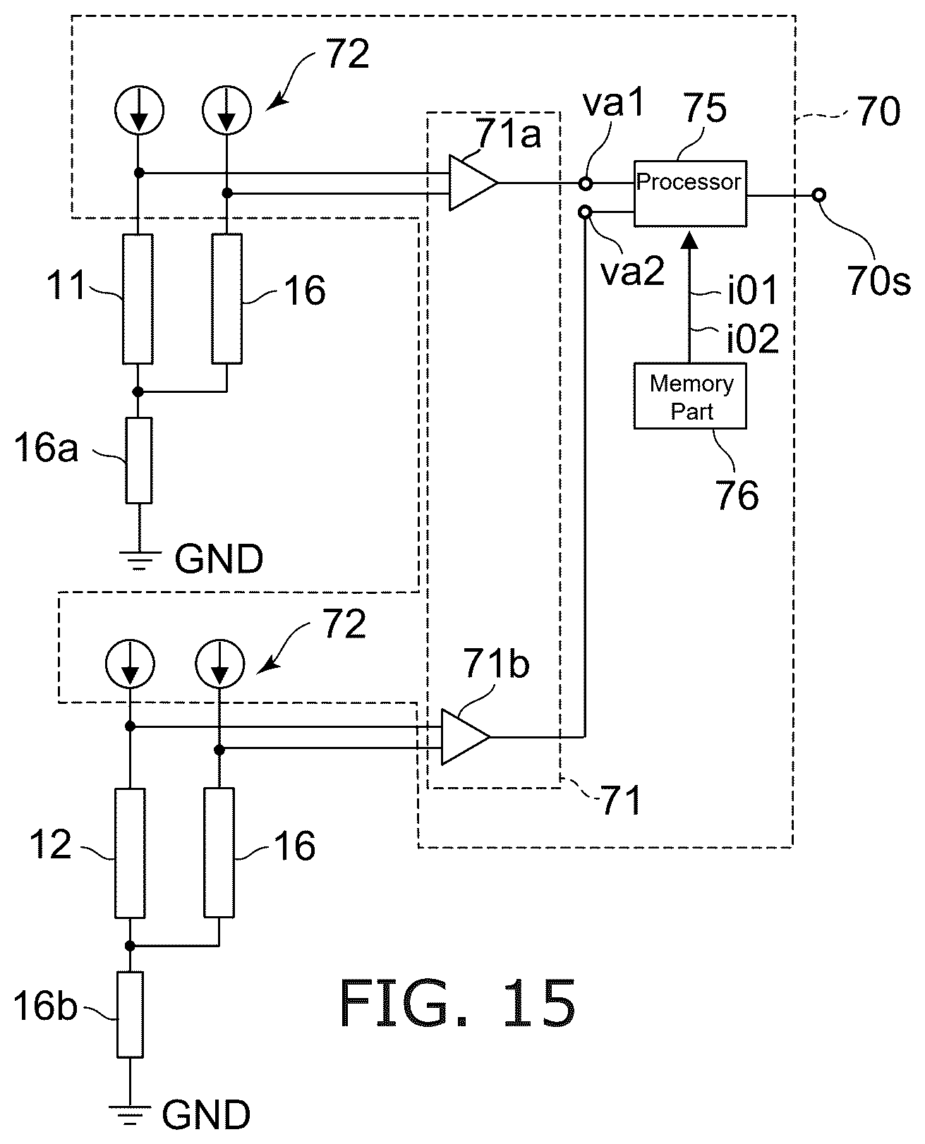 Patent US12613210 Figure 15 – Sensor system and gas system