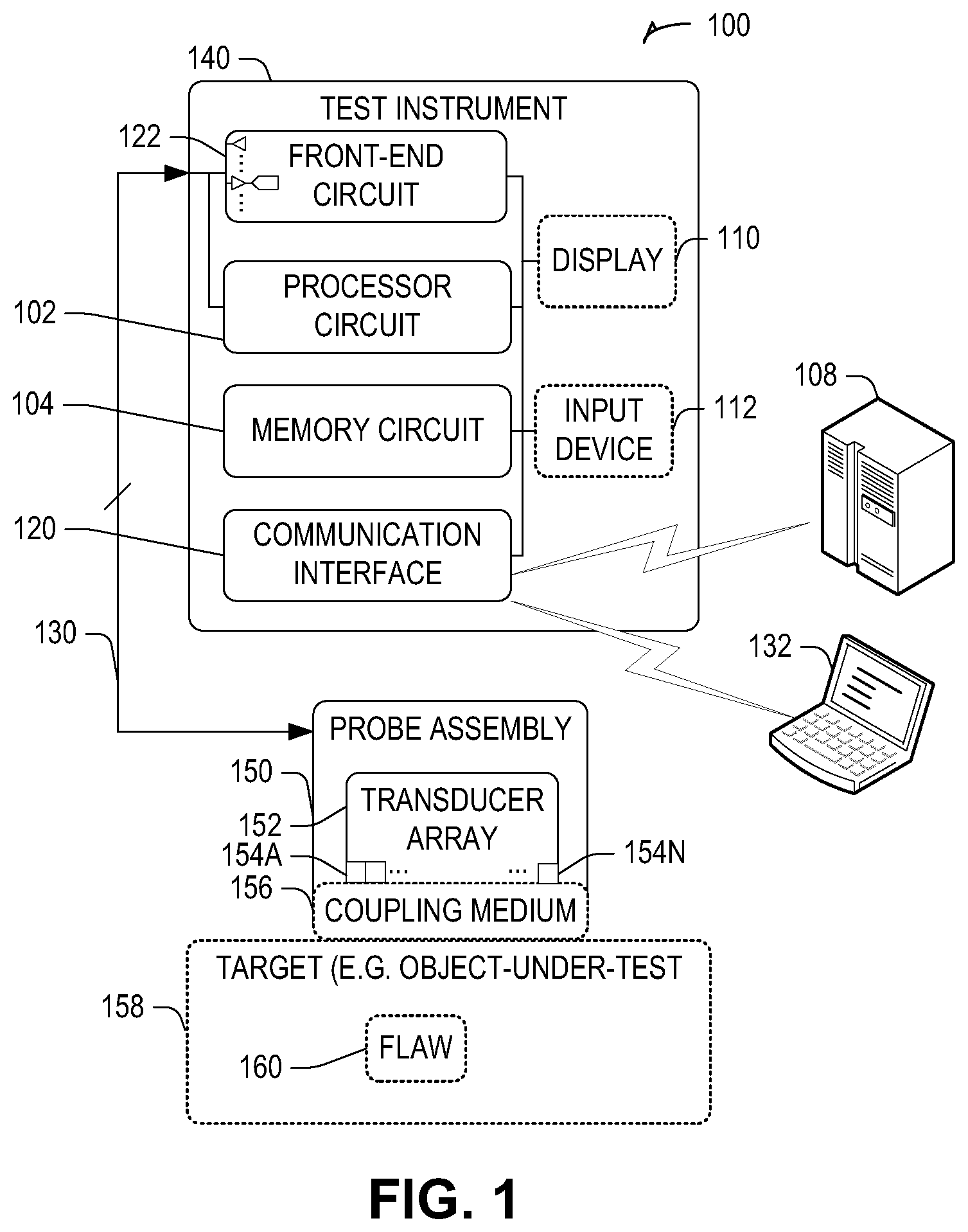 Patent US12613223 Figure 1 – Drift tracking for acoustic scan