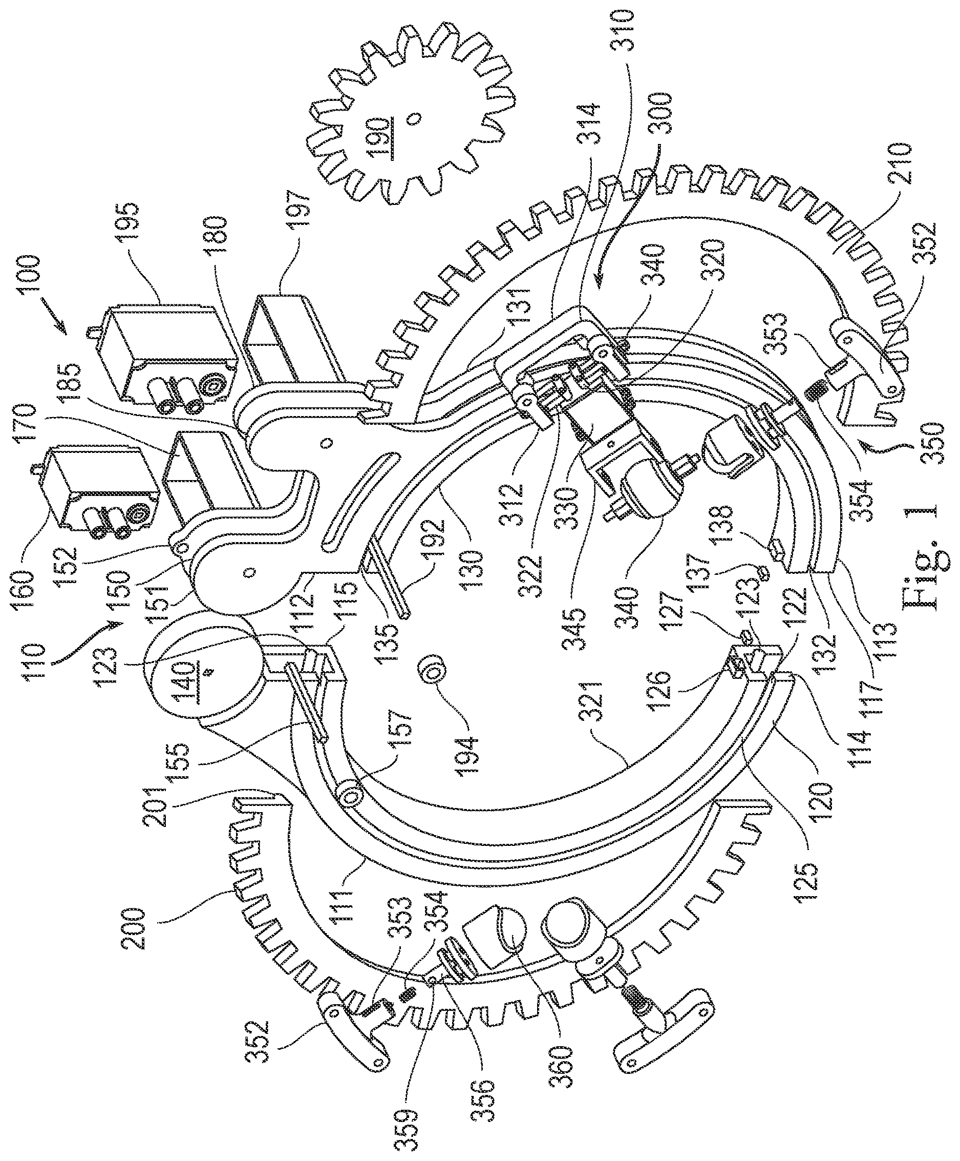 Patent US12613225 Figure 1 – Motorized cuffing mechanism for ultrasound inspection