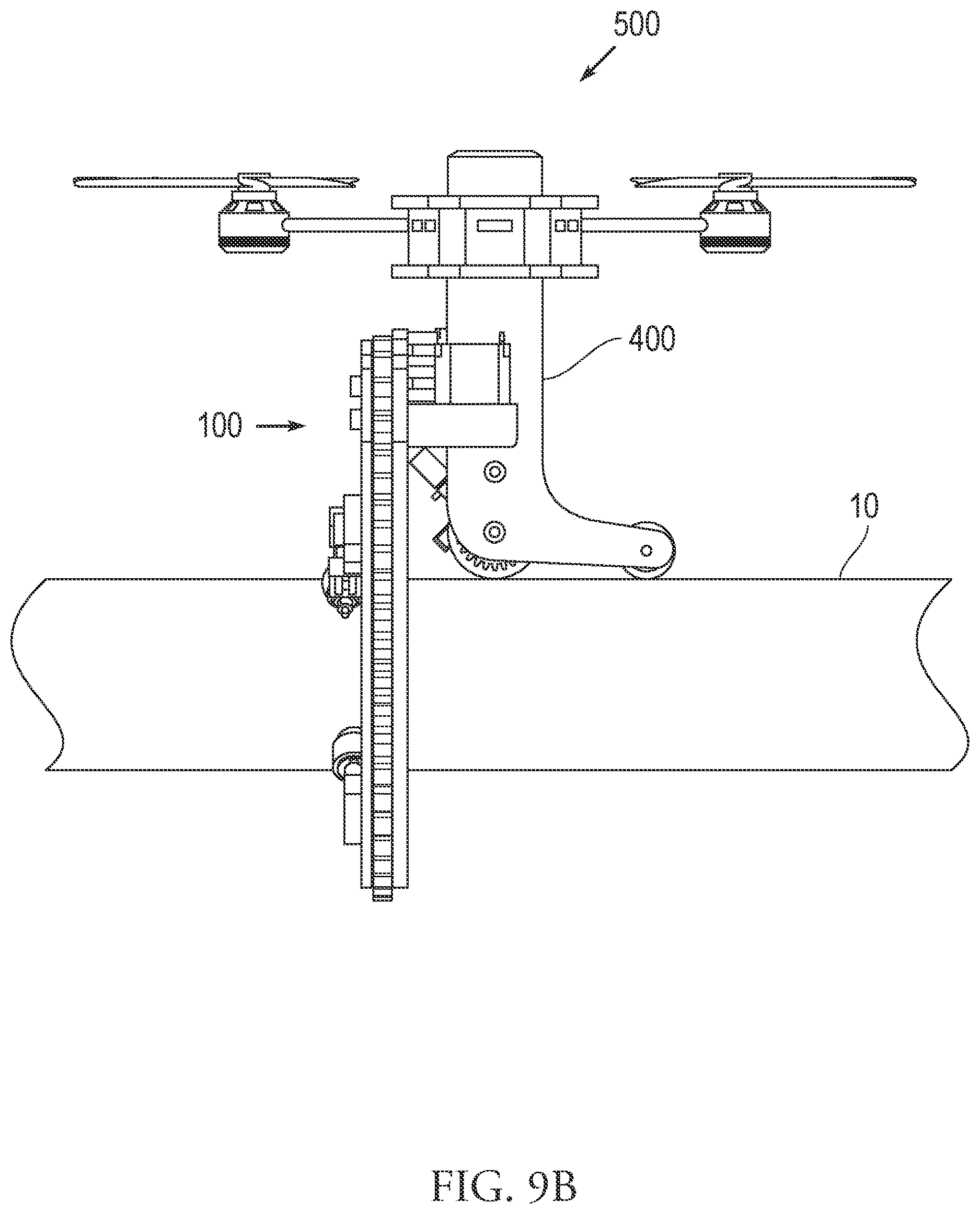 Patent US12613225 Figure 13 – Motorized cuffing mechanism for ultrasound inspection