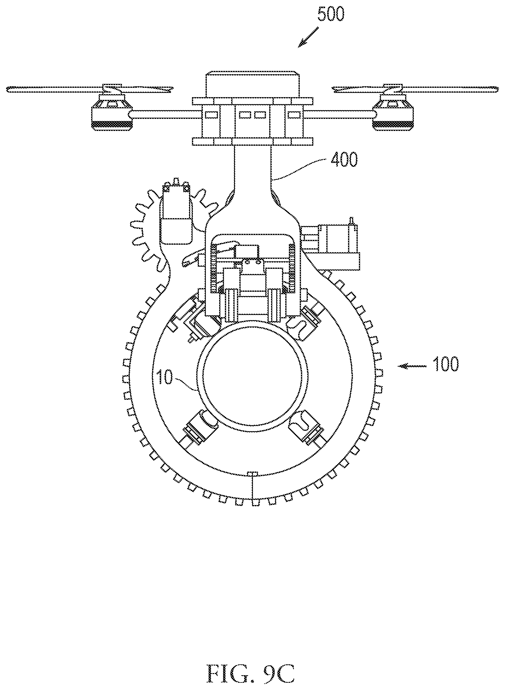 Patent US12613225 Figure 14 – Motorized cuffing mechanism for ultrasound inspection