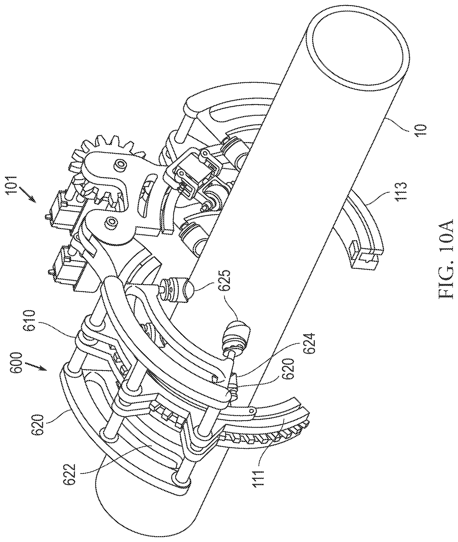 Patent US12613225 Figure 15 – Motorized cuffing mechanism for ultrasound inspection