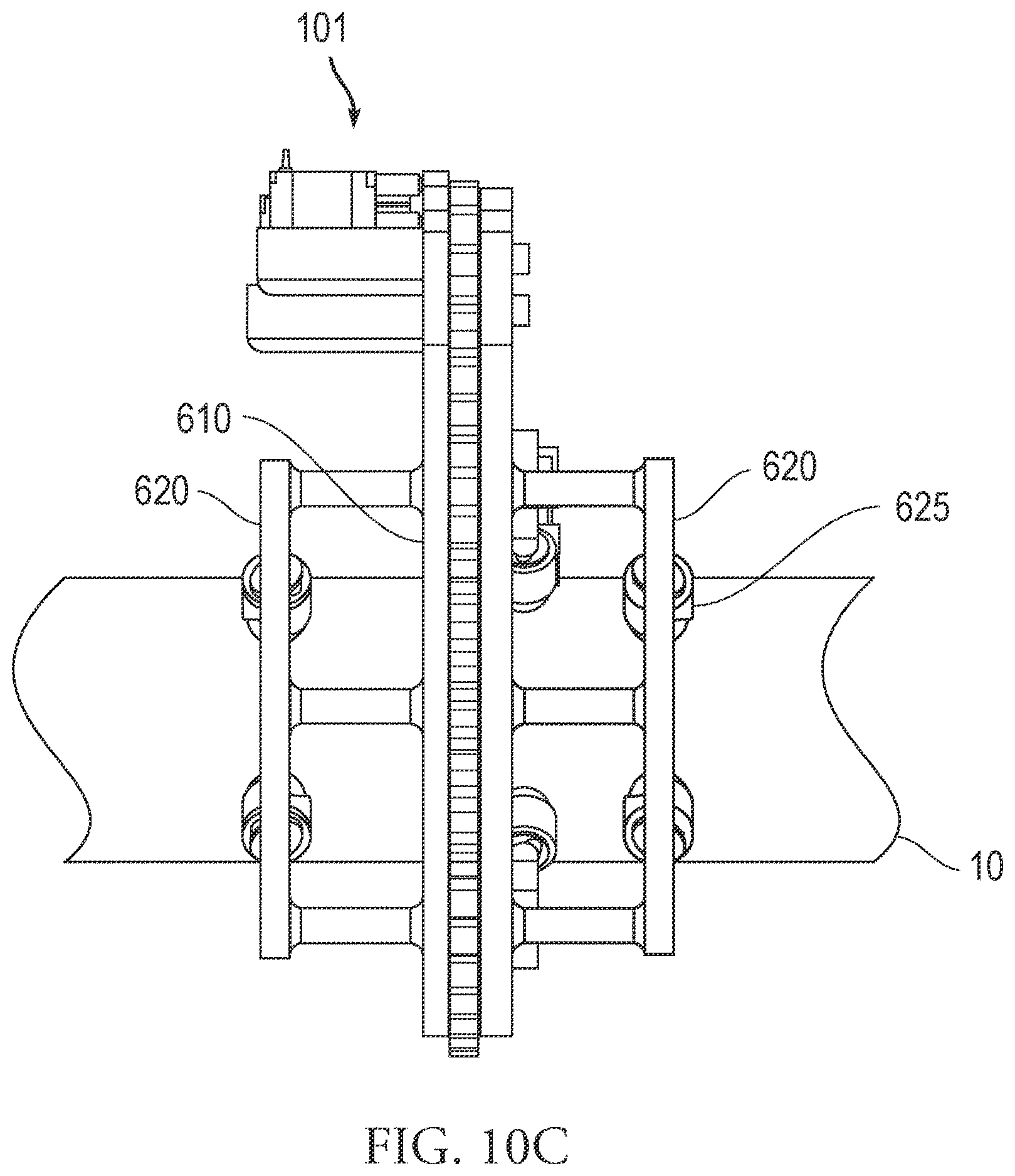 Patent US12613225 Figure 17 – Motorized cuffing mechanism for ultrasound inspection