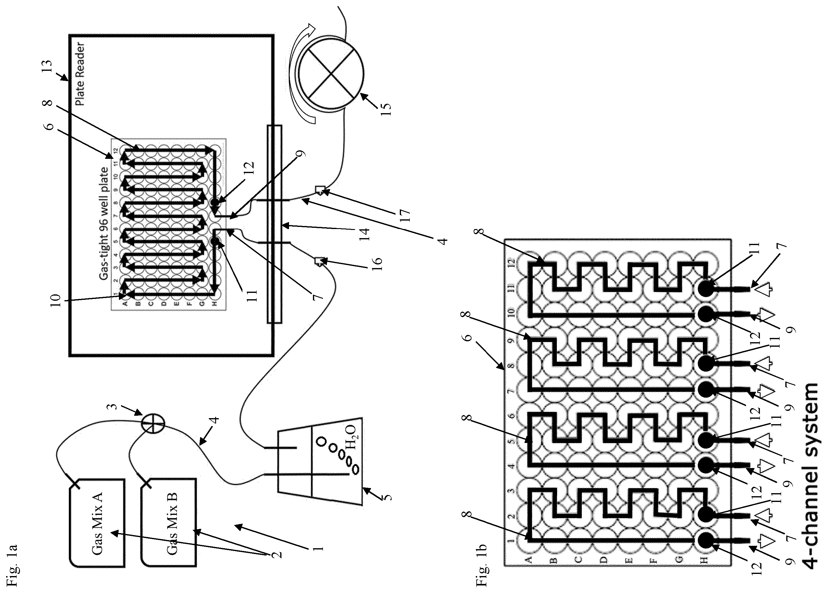Patent US12613230 Figure 1 – Device and process for analysing gas effects in samples
