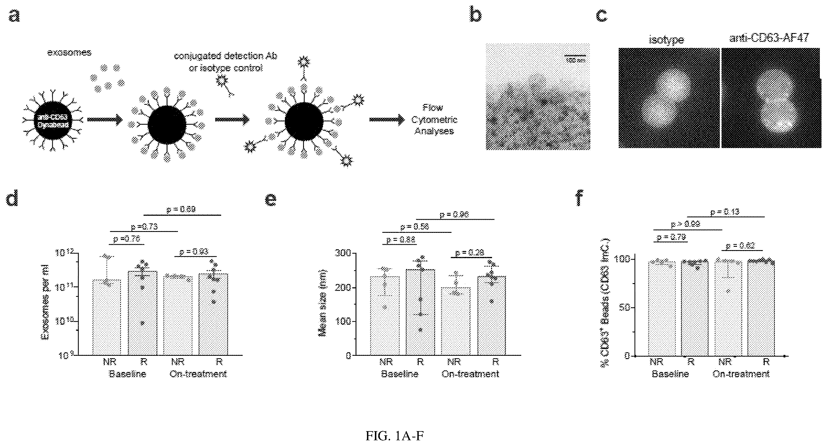 Patent US12613238 Figure 1 – Diagnostic and prognostic utility of exosomes in immunotherapy