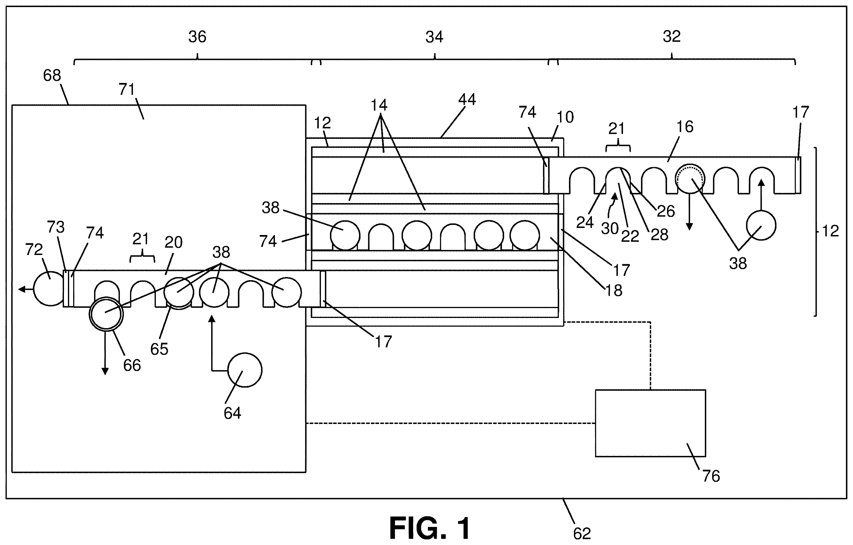 Patent US12613251 Figure 1 – Laboratory container storage system