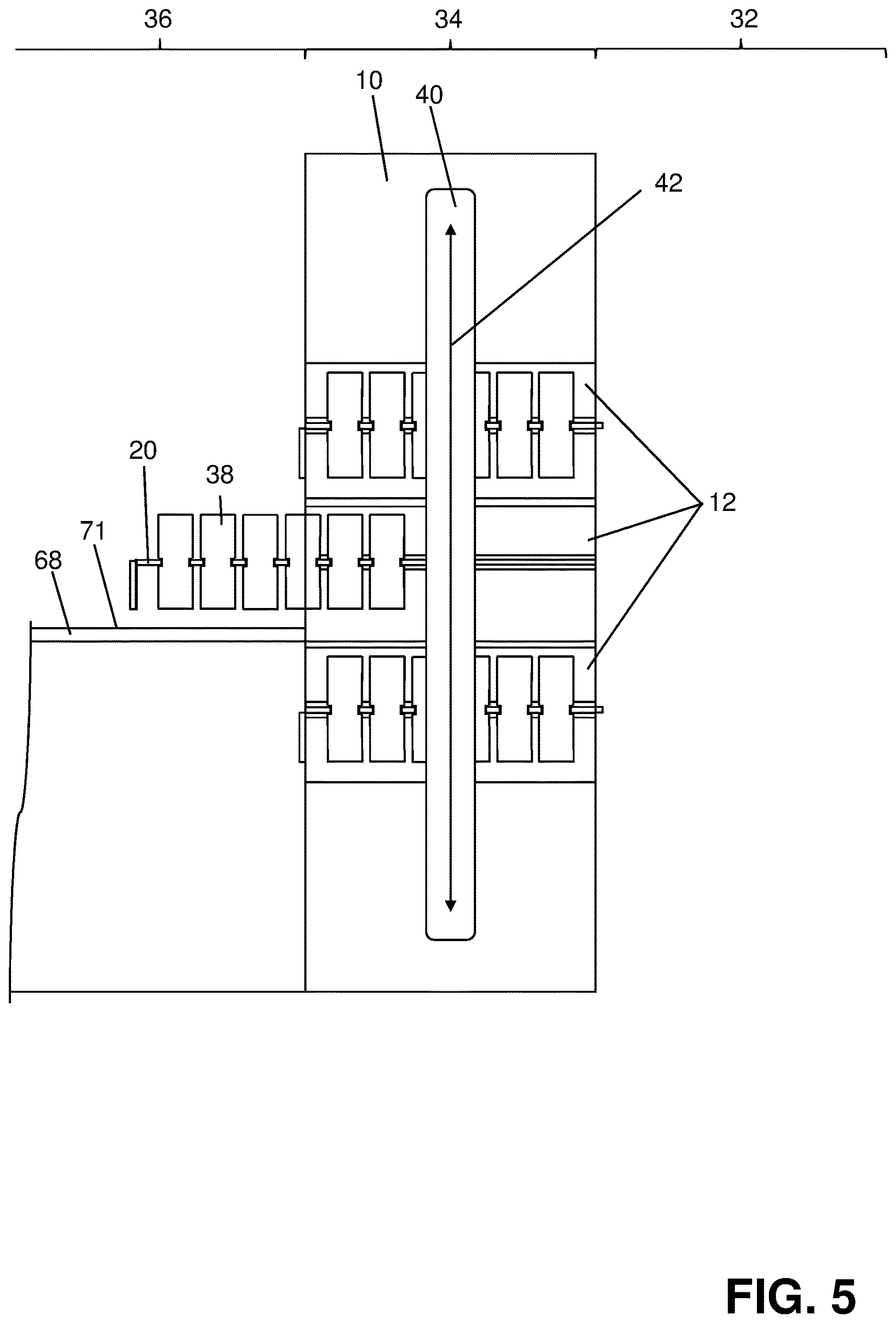 Patent US12613251 Figure 5 – Laboratory container storage system