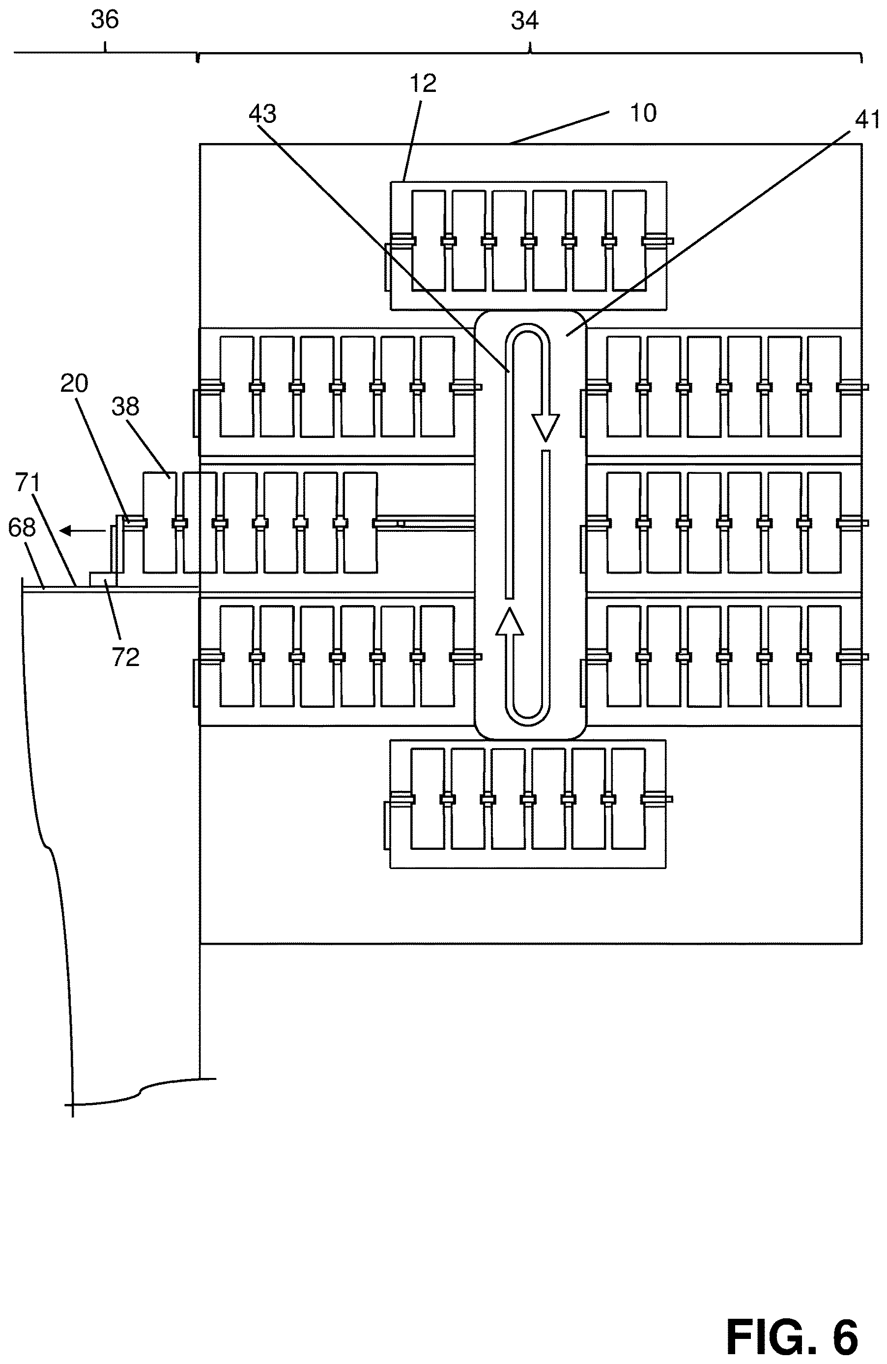Patent US12613251 Figure 6 – Laboratory container storage system