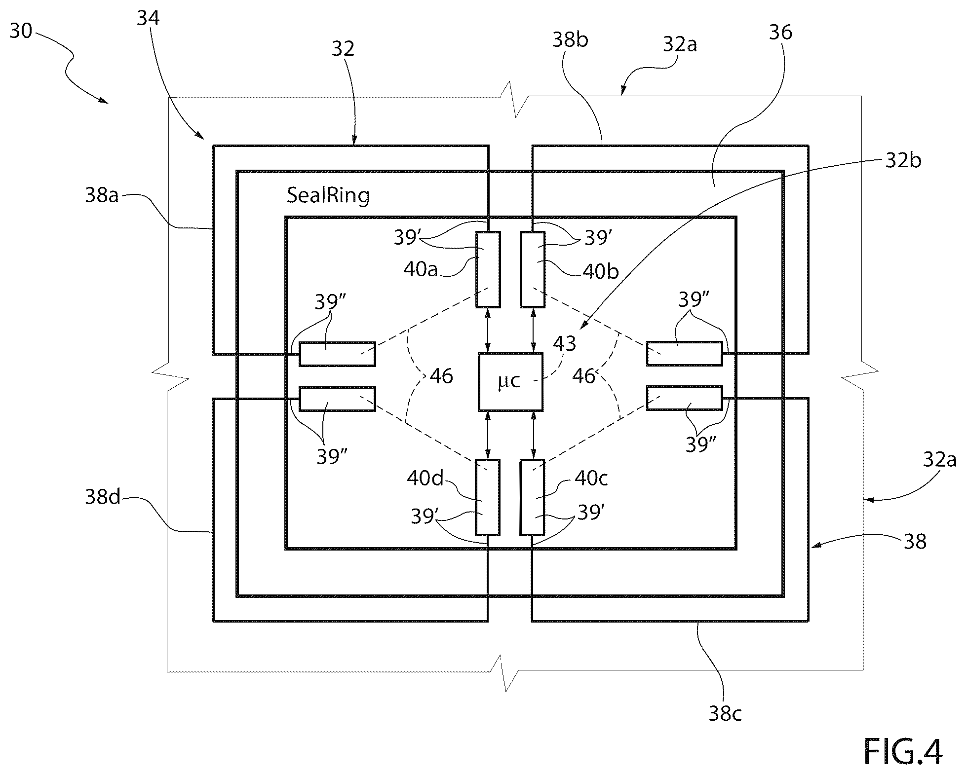 Patent US12613274 Figure 4 – Crack detector for semiconductor dies