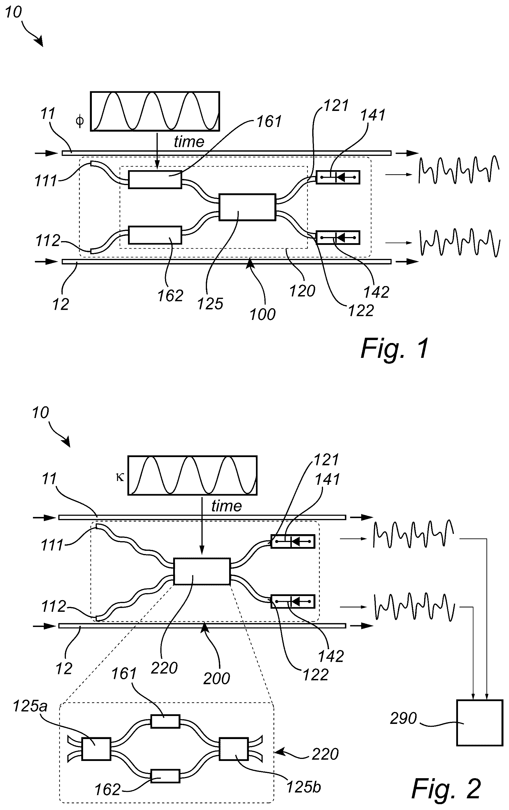 Patent US12613276 Figure 1 – Photonic waveguide power and phase monitor