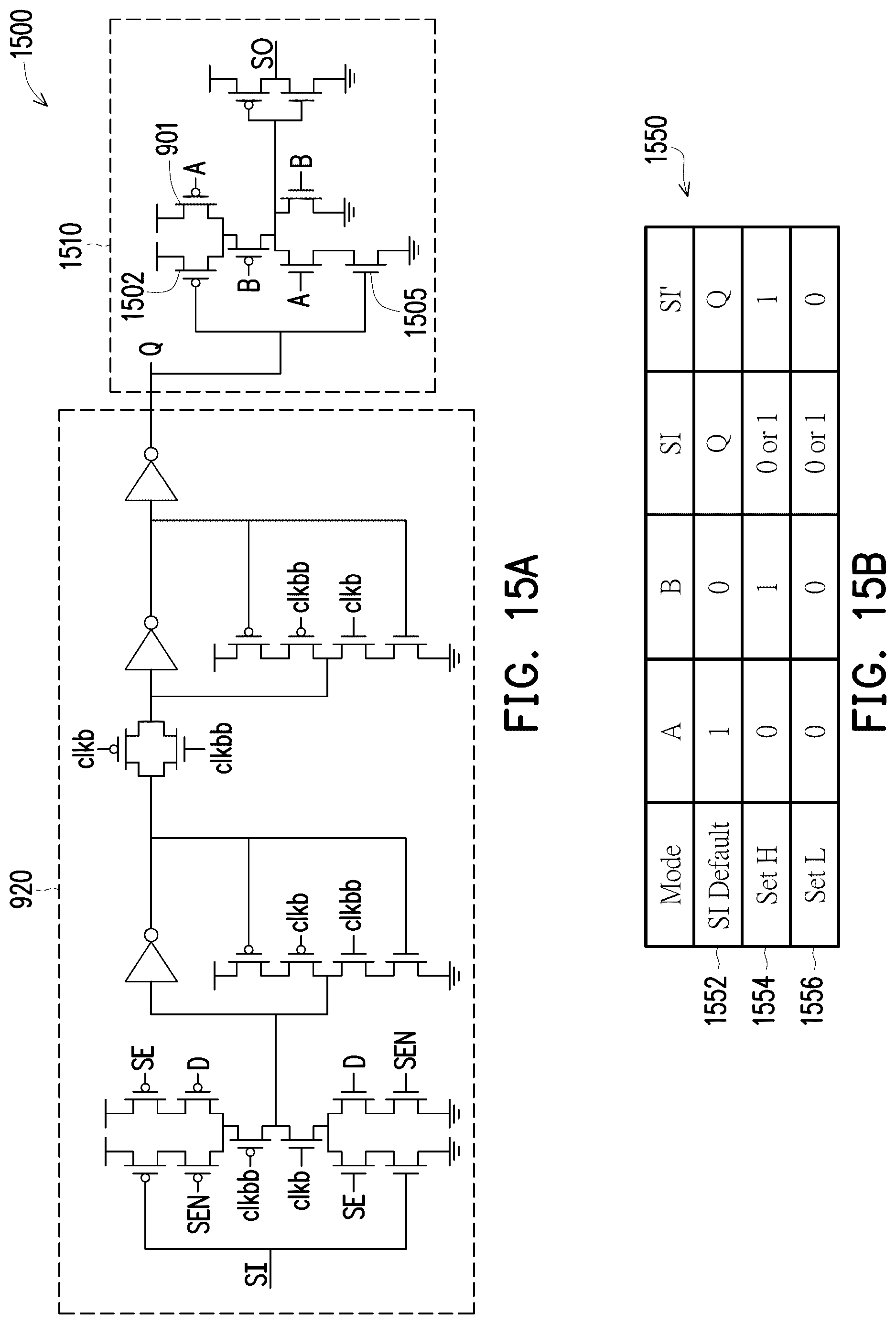 Patent US12613278 Figure 16 – Scan flip-flops with pre-setting combinational logic
