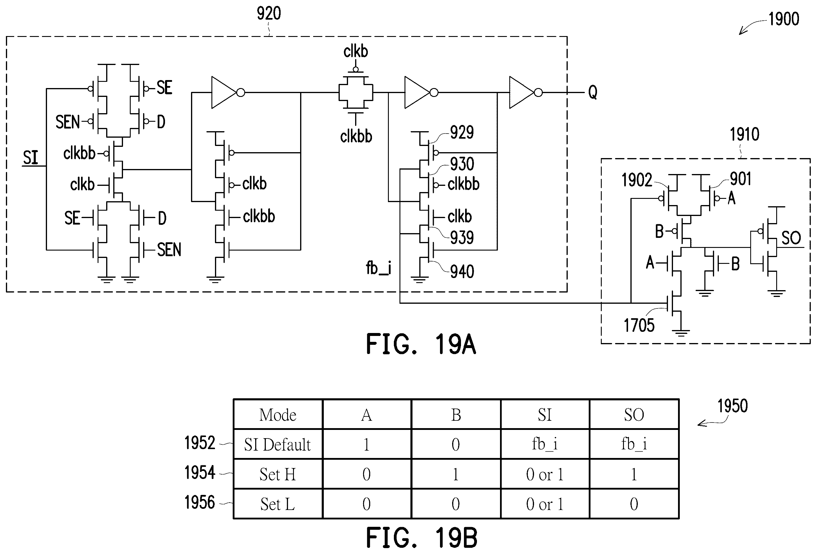 Patent US12613278 Figure 20 – Scan flip-flops with pre-setting combinational logic