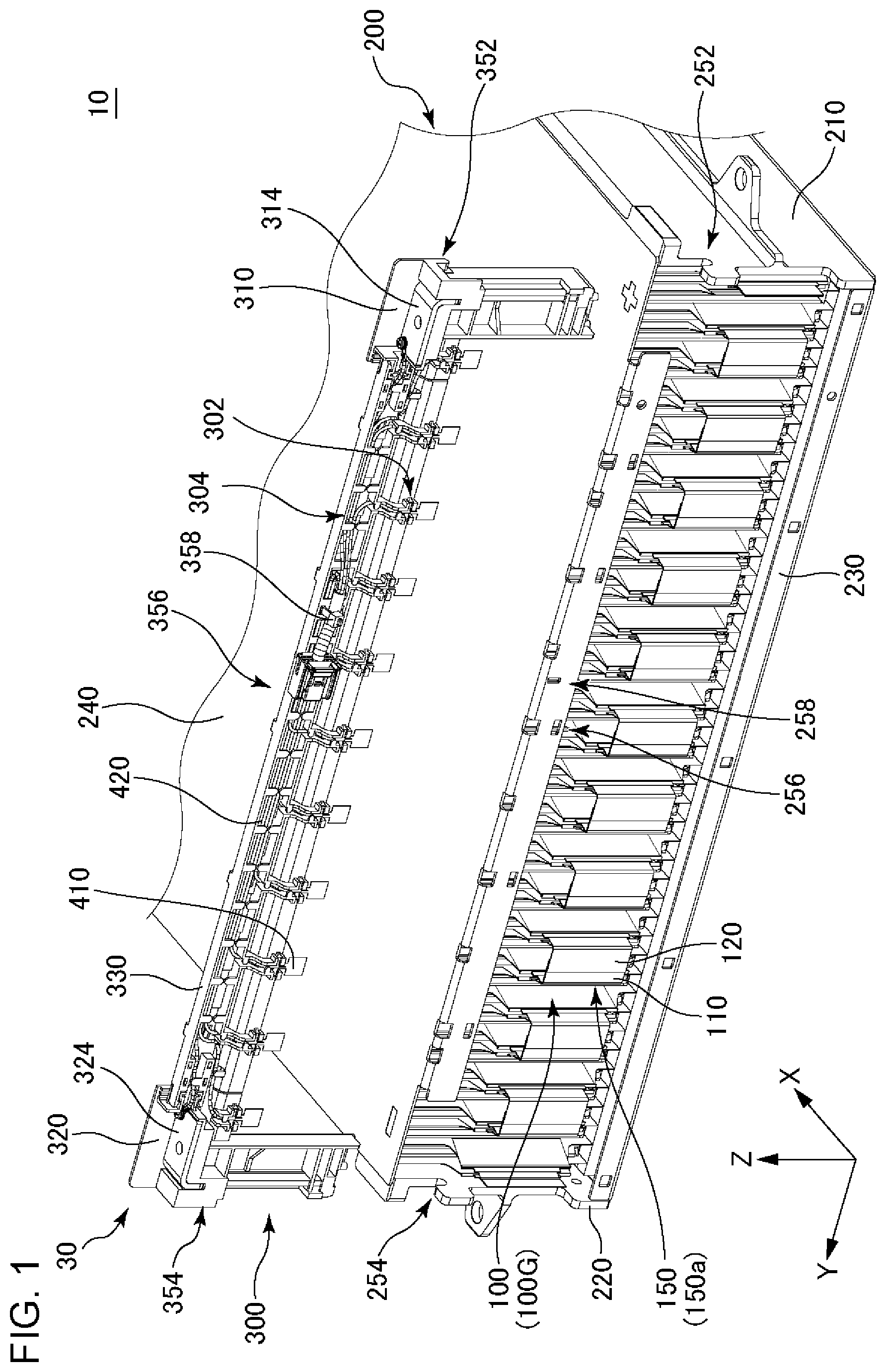 Patent US12613288 Figure 1 – Voltage detection device and battery module