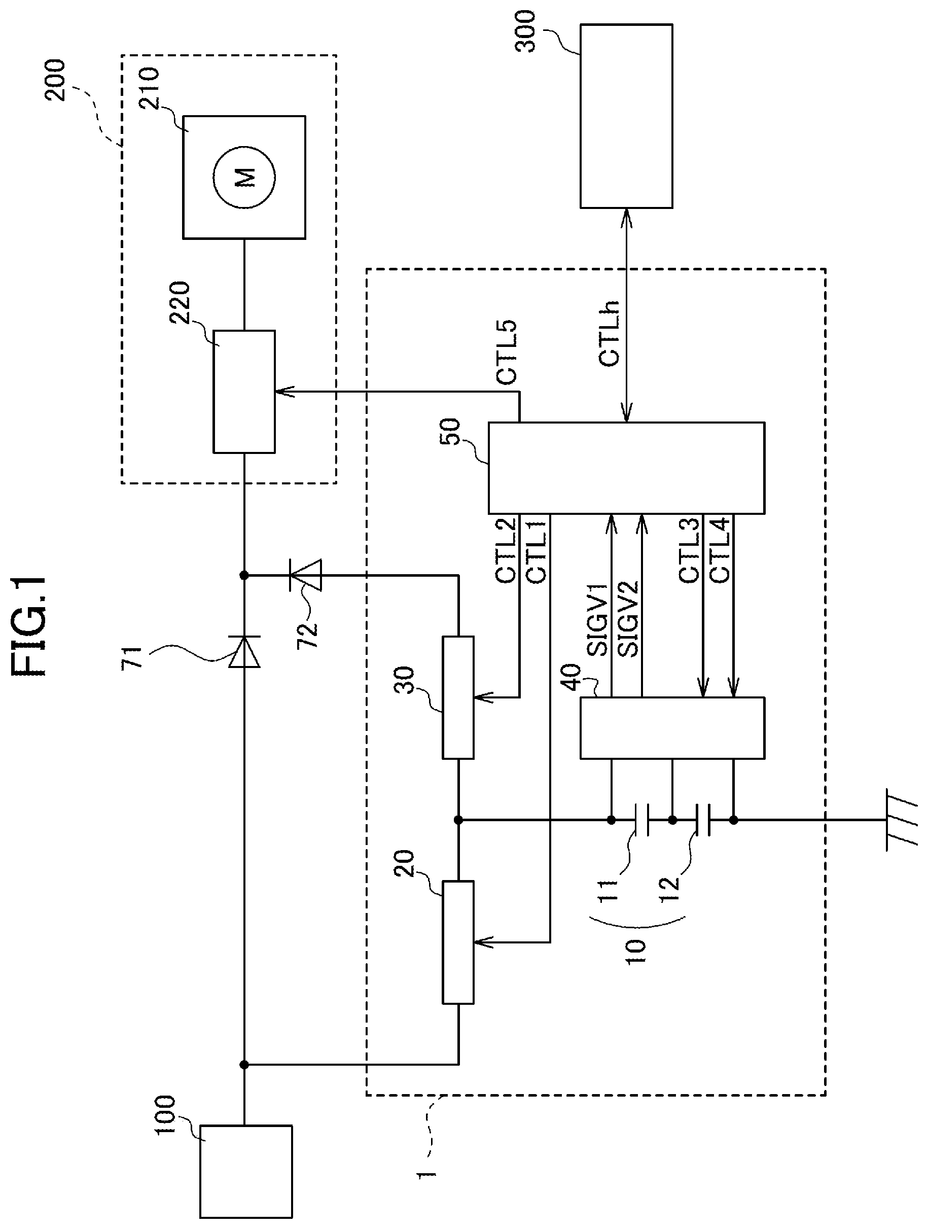 Patent US12613292 Figure 1 – Power supply device, and control method for power supply device