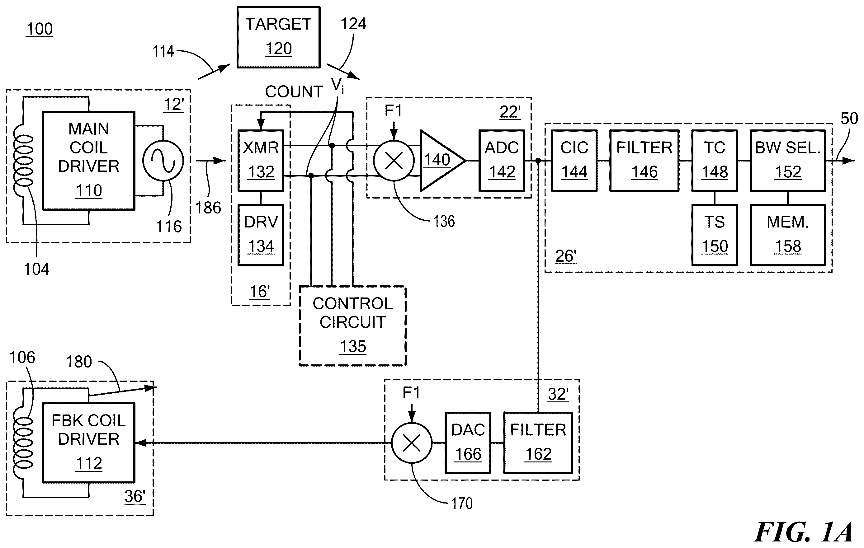 Patent US12613293 — Sensor with common mode rejection and offset correction — Figure 1