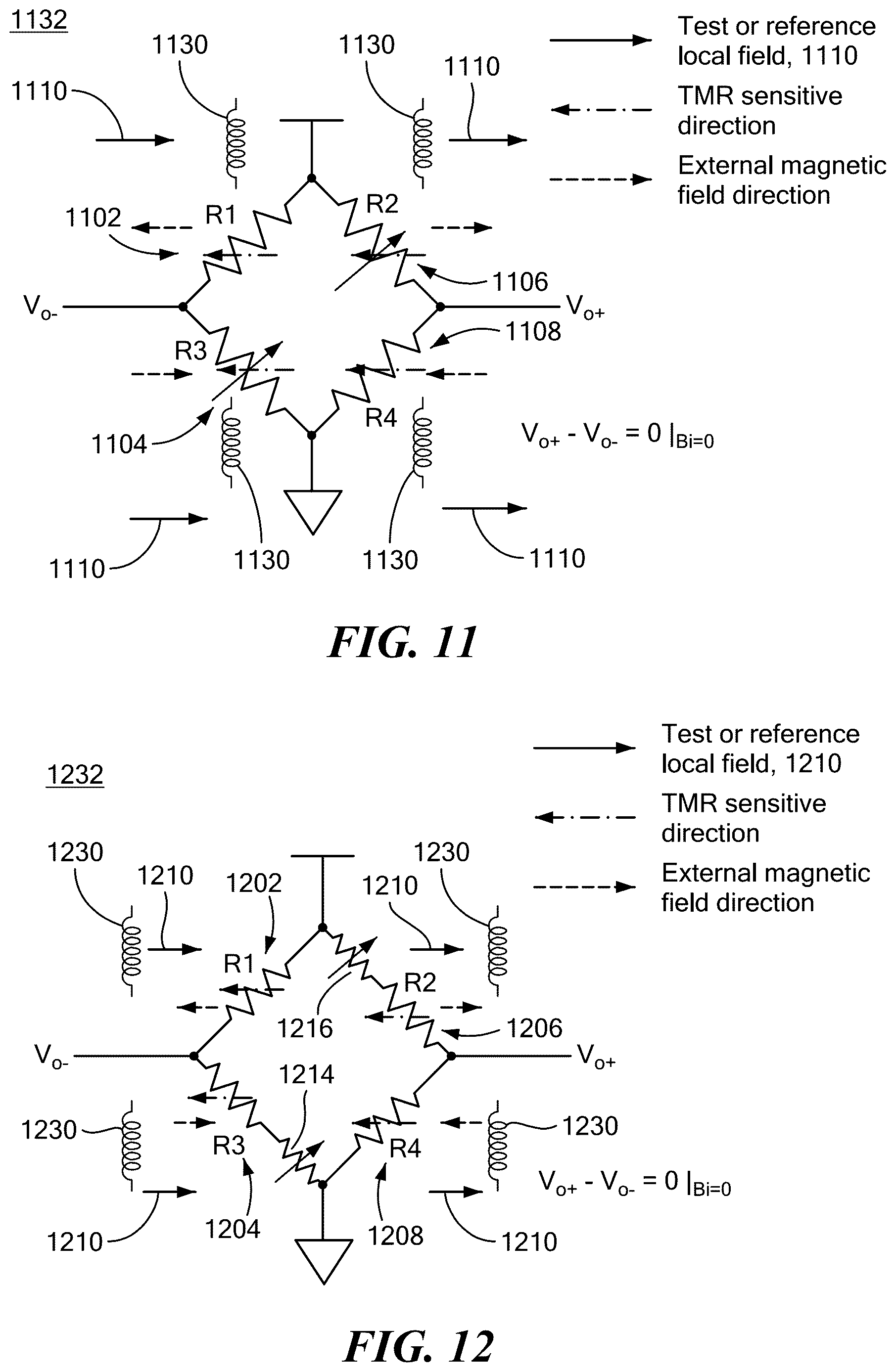 Patent US12613293 Figure 12 – Sensor with common mode rejection and offset correction