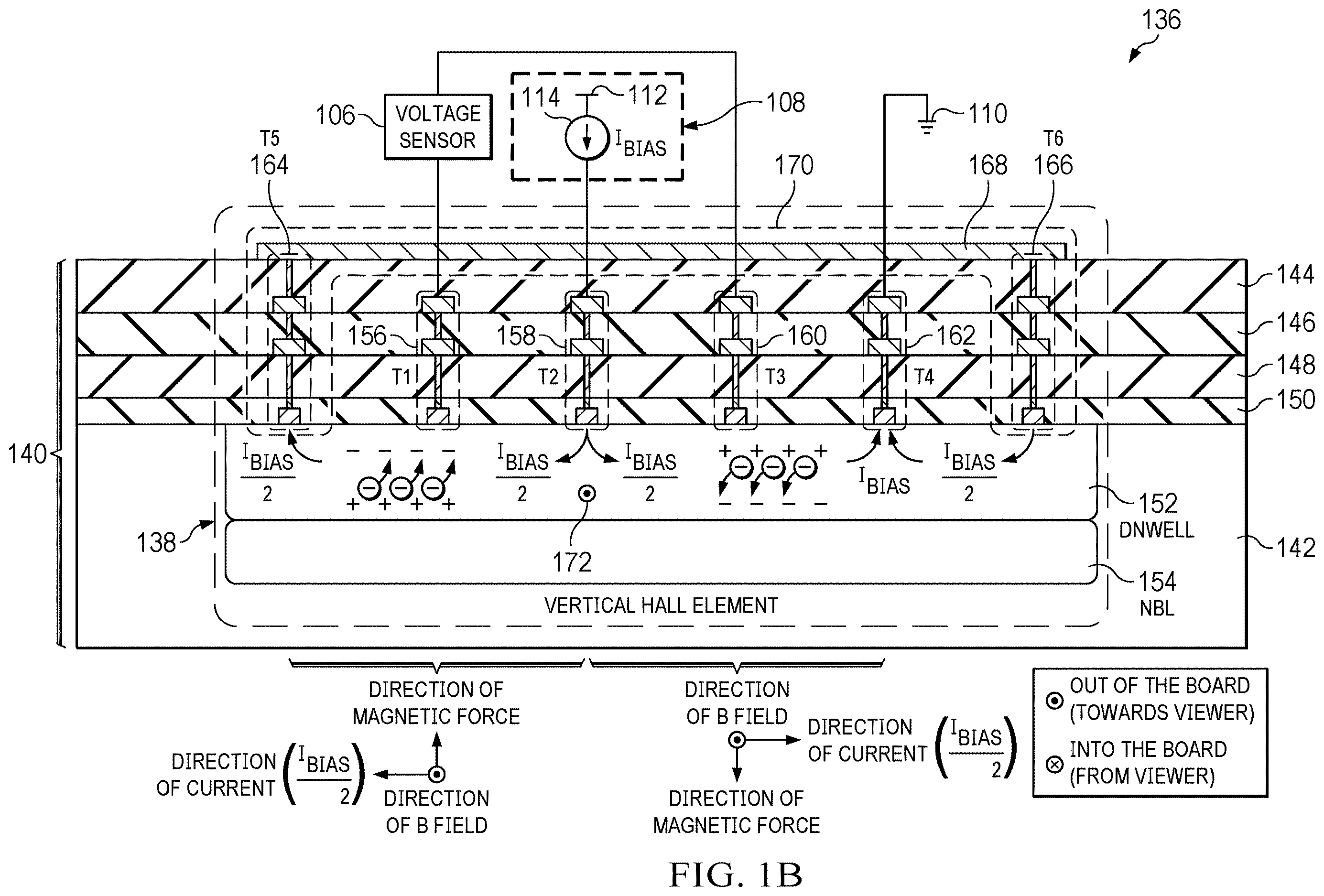 Patent US12613295 Figure 2 – Vertical hall sensor with integrated trace
