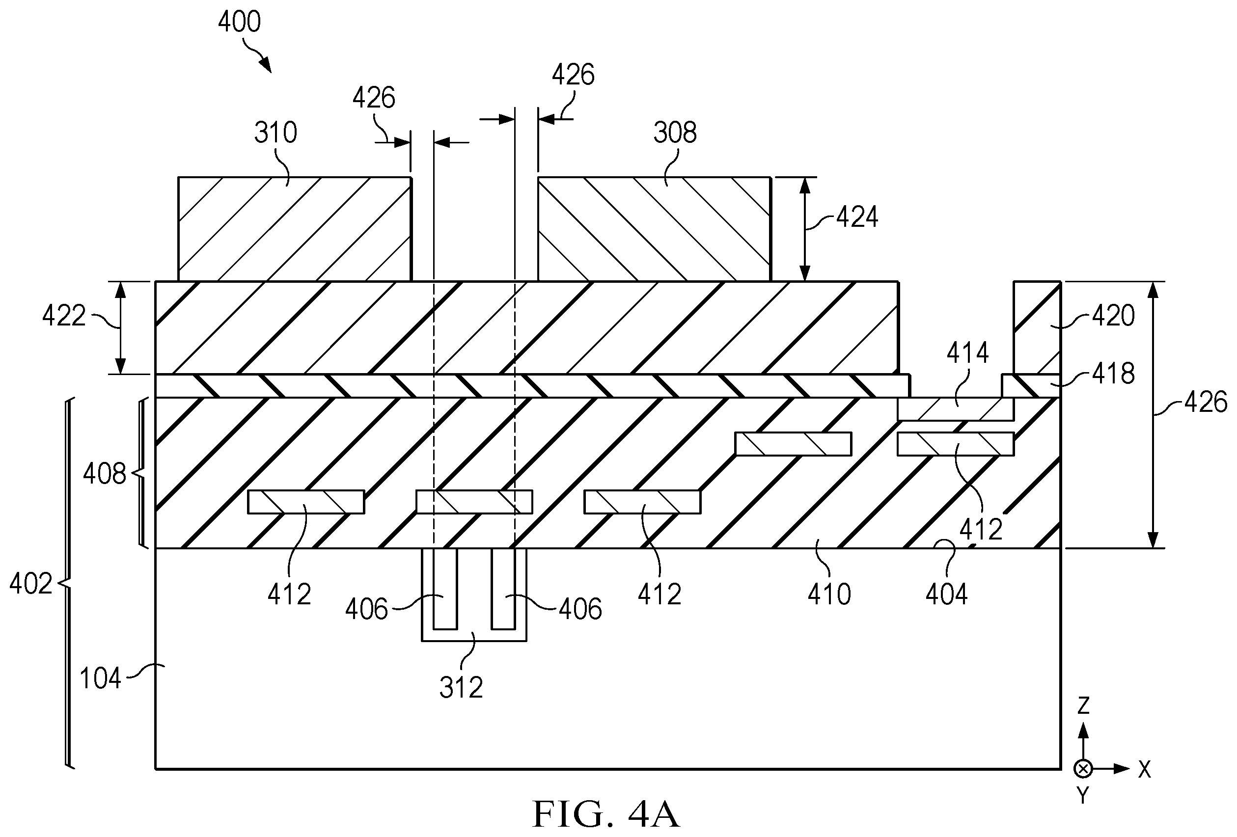 Patent US12613295 Figure 6 – Vertical hall sensor with integrated trace