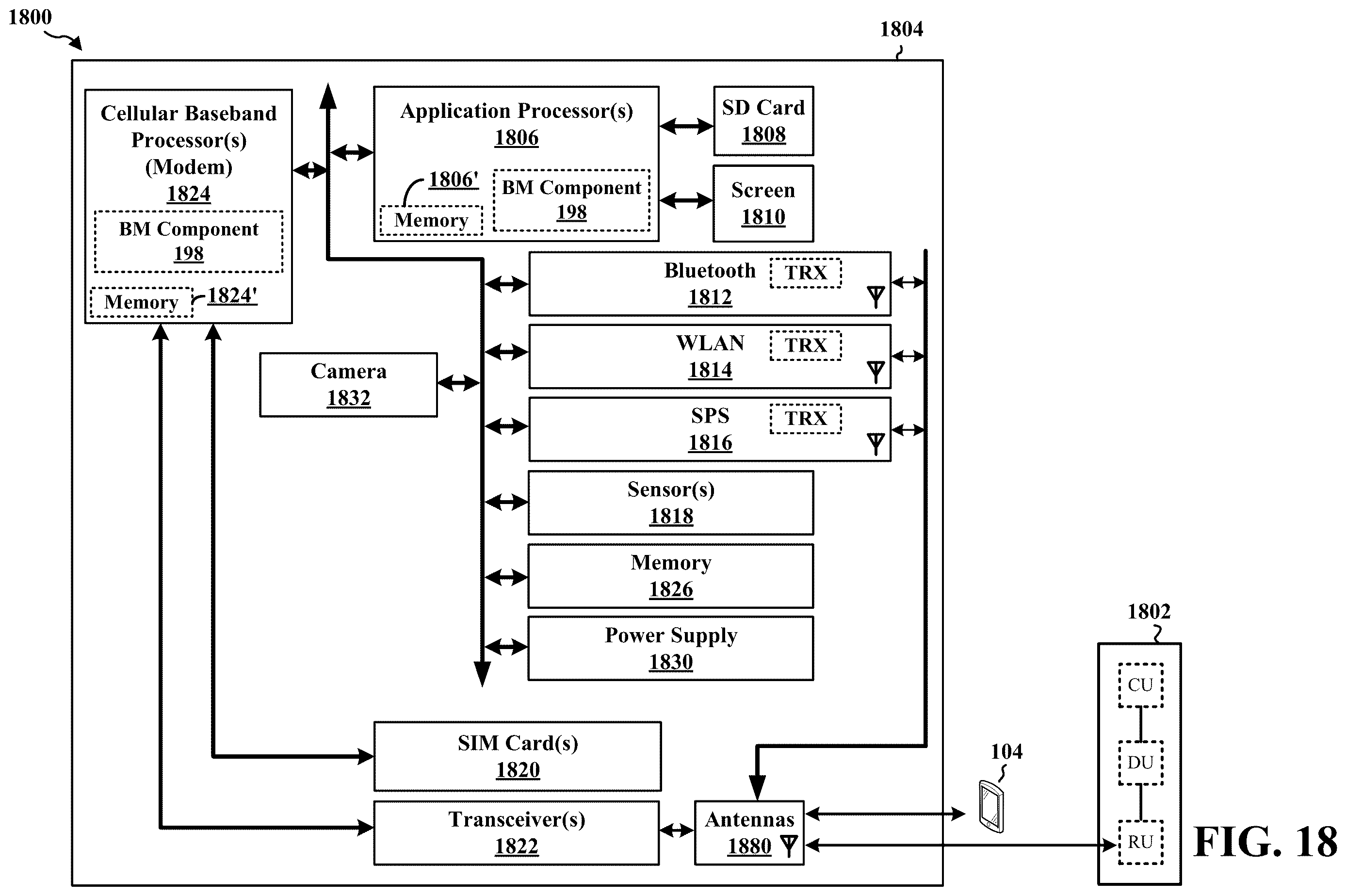 Patent US12613301 Figure 18 – RF map construction via aggregation of multiple sensing ue reports